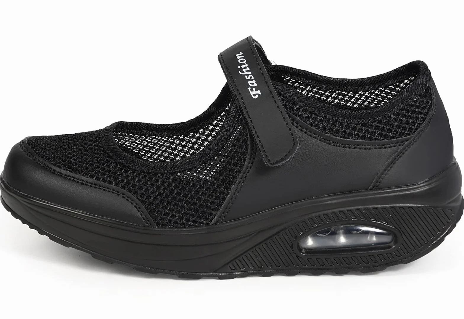 Damskie buty ortopedyczne, moda na koturnie Mary Janes dla kobiet, poduszka powietrzna antypoślizgowe buty do chodzenia damskie wyszczuplające lekkie oddychające buty rozmiar 35-42eu