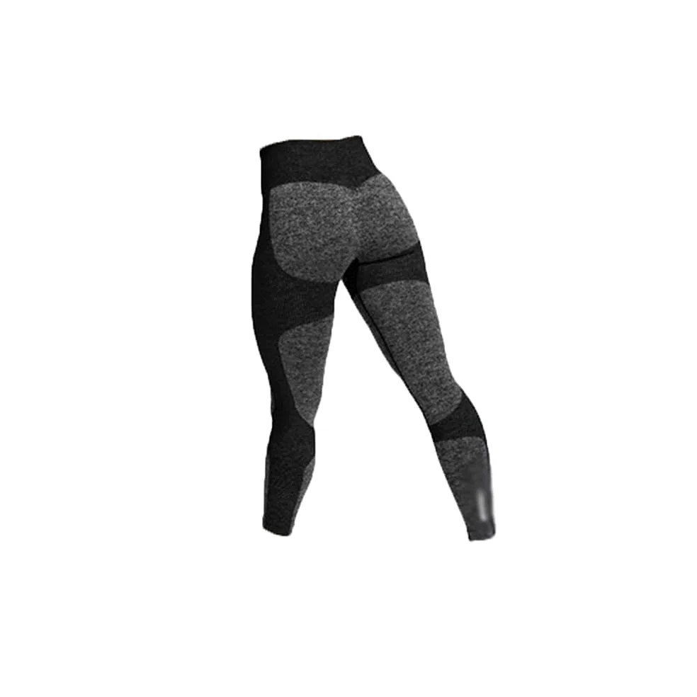 Spodnie do jogi Bezszwowe legginsy Damskie spodnie do jogi z wysokim stanem Push Up Butt Sport Legginsy Rajstopy gimnastyczne Odzież sportowa (kolor: pomarańczowy, rozmiar: L) (czarny S)