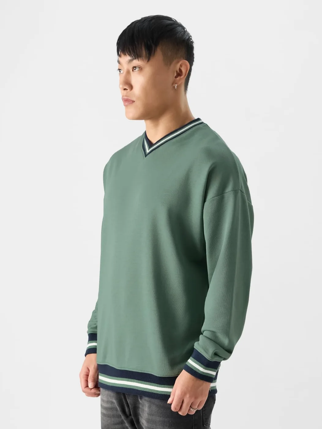 The Souled Store TSS Varsity: BayMen Bluzy oversize zielone