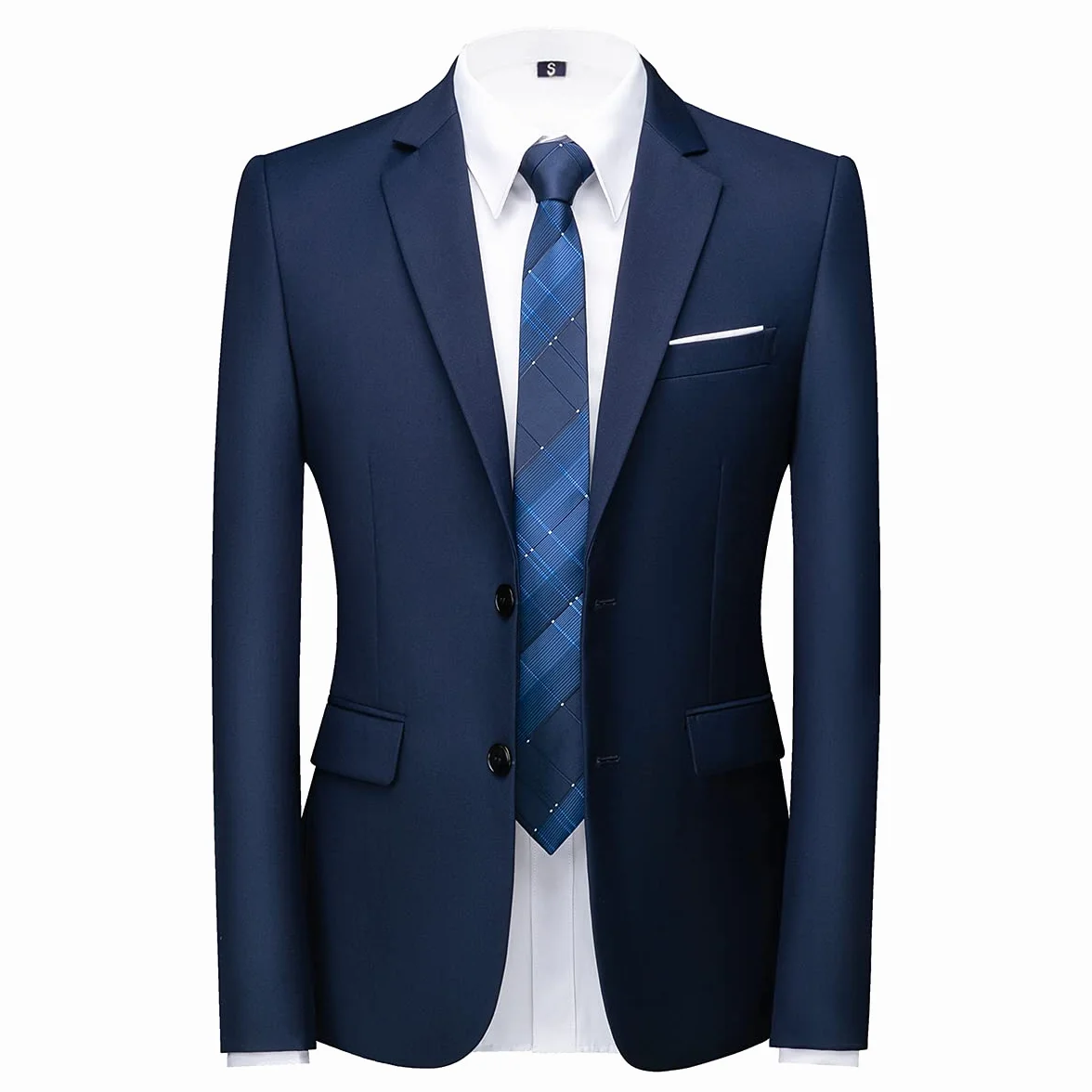 KUDORO garnitur męski 2-częściowy Slim Fit Smoking Pojedyncze Piersi z dwoma guzikami, Męskie garnitury 2-częściowe na wesele, imprezę, biznes, komfort, elegancka marynarka i spodnie