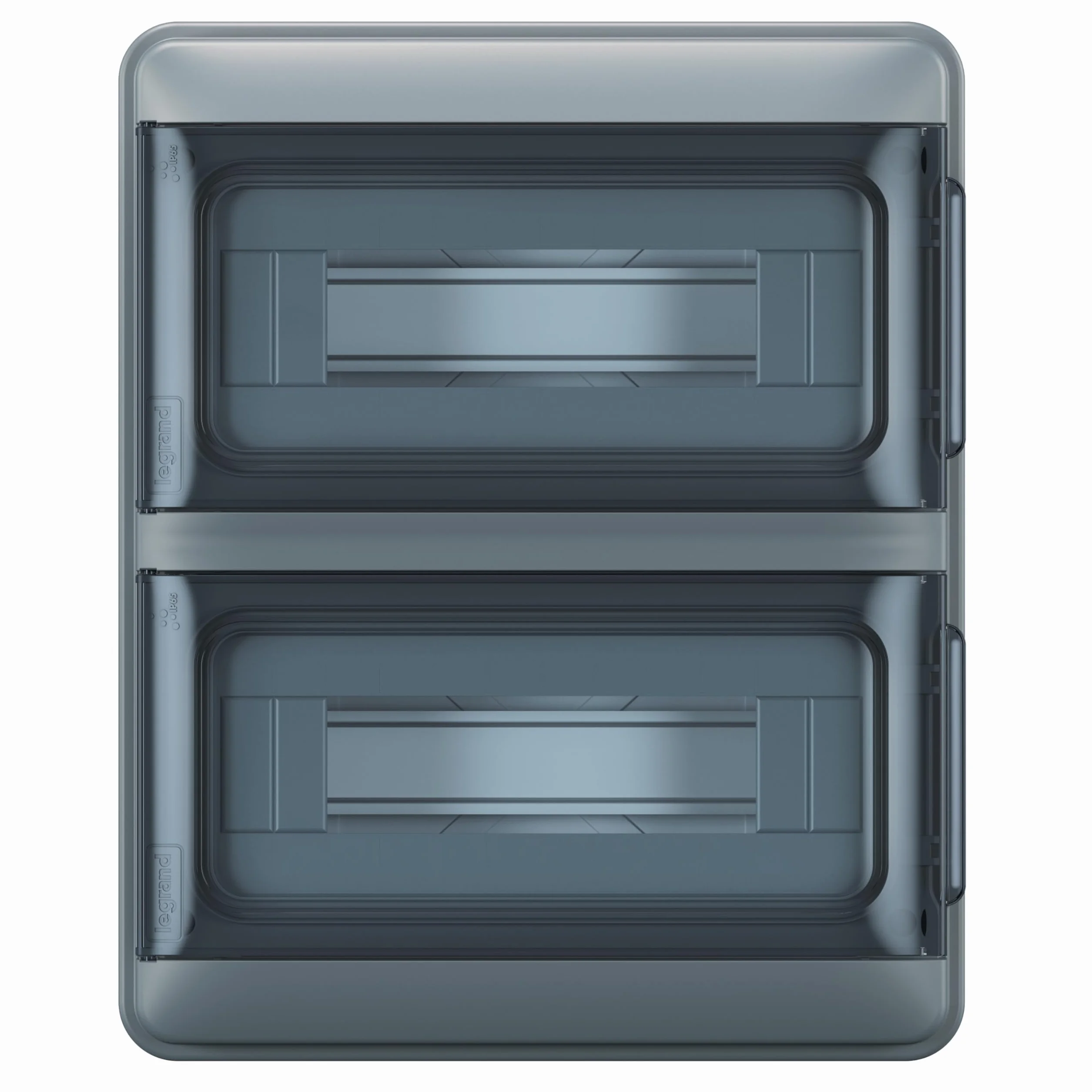 Legrand, Plexo S dystrybutor do wilgotnych pomieszczeń, natynkowy, stopień ochrony: IP65-IK07, 2-rzędowy, 24 moduły, wymiary: 350 x 285 x 106 (wys. x szer. x gł.) w mm) z listwą zaciskową przewodu