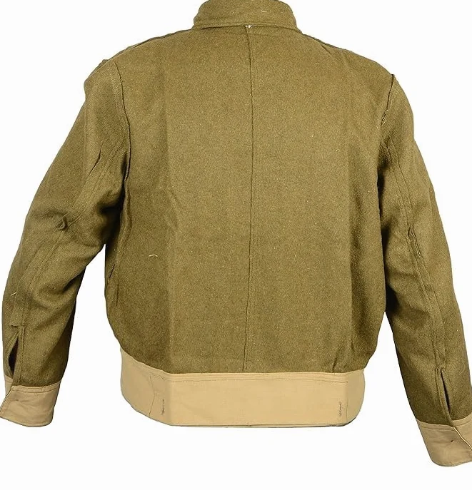 WW2 British Army 1937 Wzór Battledress tunika reprodukcja wełniany mundur wojskowy kurtka
