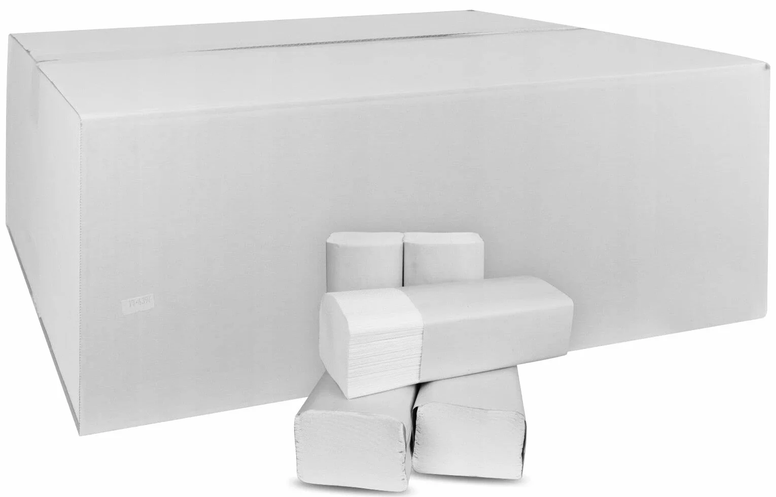 4000 arkuszy ręczników składanych papierowych Premium, V/ZZ-składane, 2 warstwy 25 x 21 cm składane ZZ, białe, celuloza