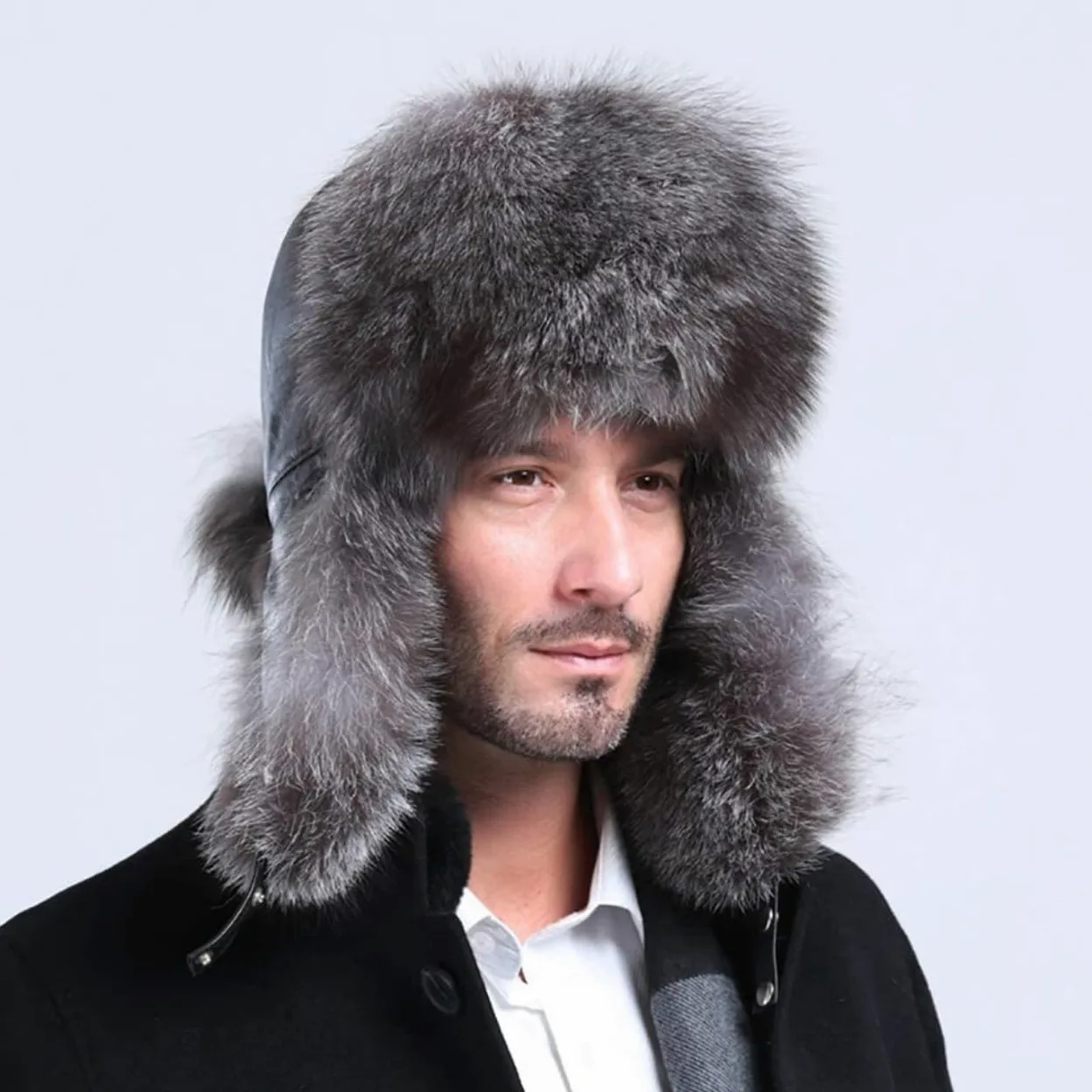 Zimowa Czapka Czapka Unisex Ciepłe Grube Czapki Zimowe Nauszniki Czapka Myśliwska Czapka Na Zewnątrz Czapka Damska Męska (Color : B, Size : 59cm)