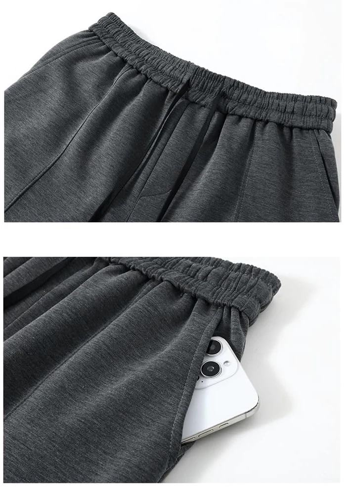 Męski casualowy dres z długim rękawem, bluza z okrągłym dekoltem i spodnie dresowe, komplet 2-częściowy