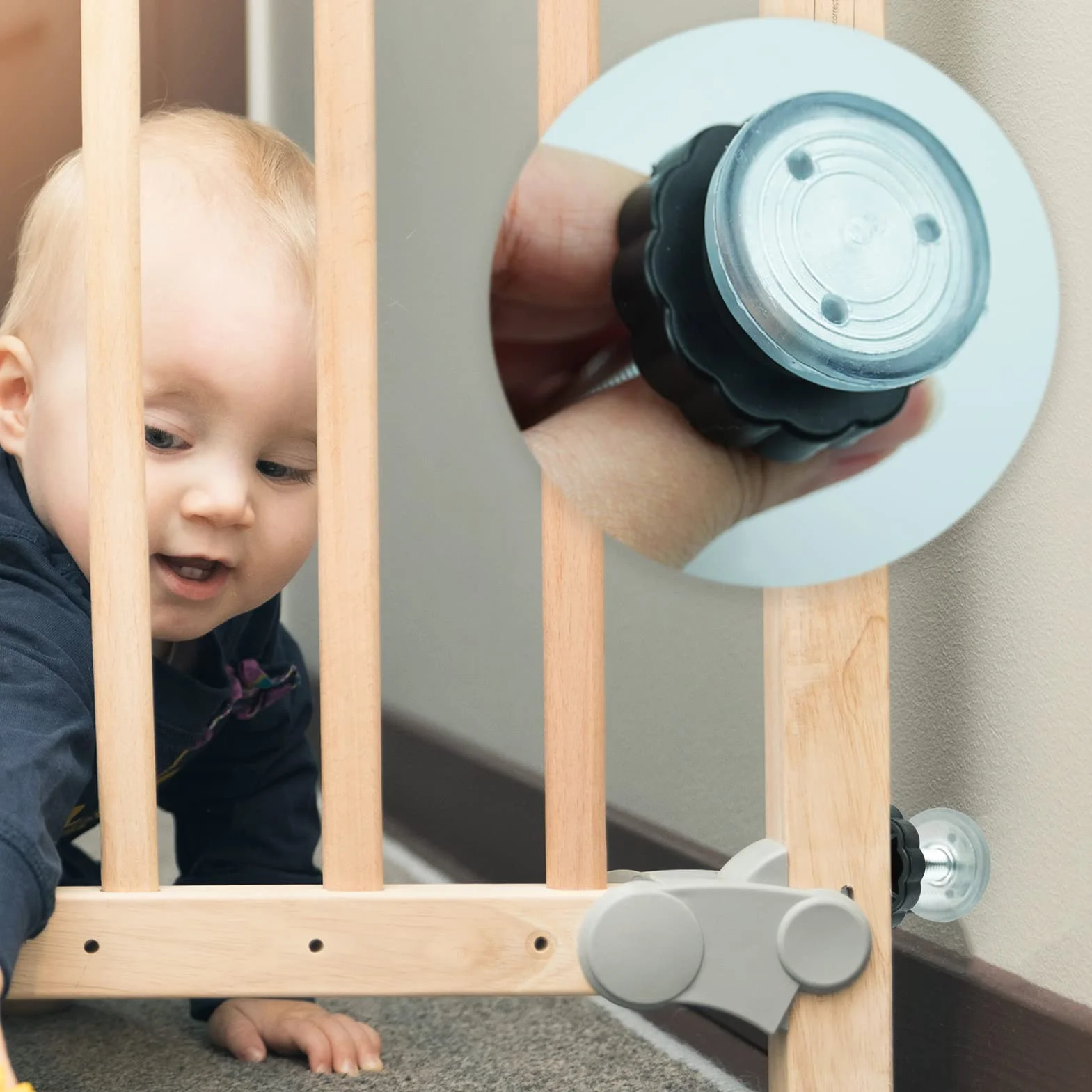 4 opakowania montowanych ciśnieniowo prętów gwintowanych Baby Gates, akcesoria zestaw bolców śrubowych do bramek schodowych, kratka dla psa, kratka dla zwierząt domowych