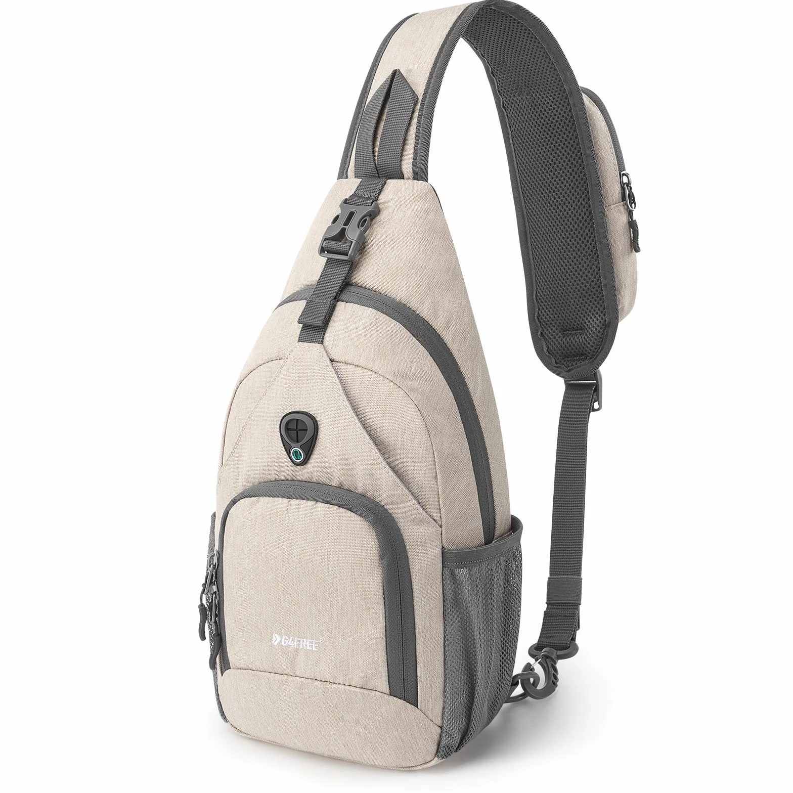 G4Free Torba crossbody na ramię plecak na klatkę piersiową antykradzieżowa z otworem na słuchawki