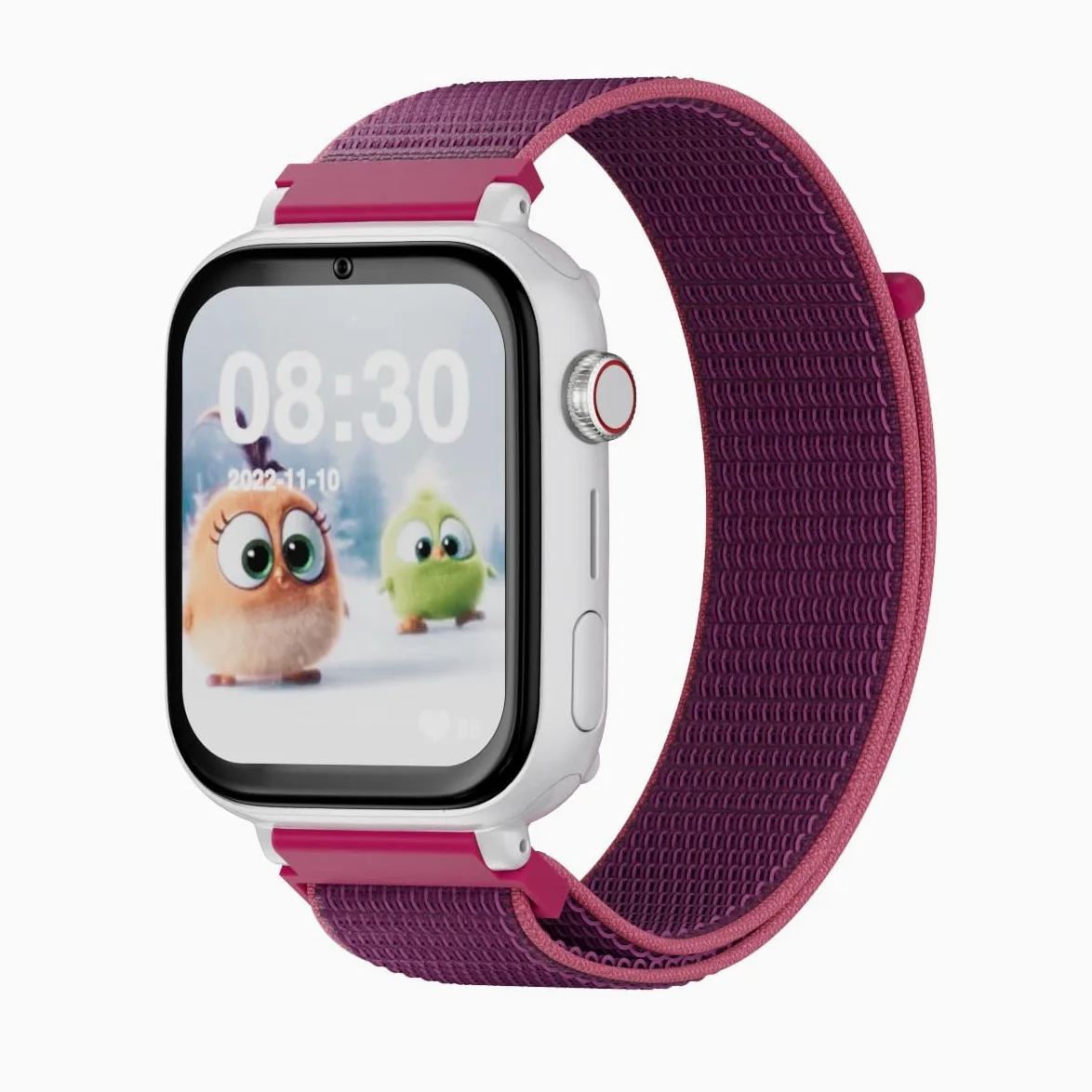 SaveFamily SaveWatch Plus 4G. Inteligentny zegarek dziecko. Połączenie, wideo, Face ID, Konfigurowalne paski, UltraSlim, Tapety, Muzyka, Bluetooth, App Store (Malina)