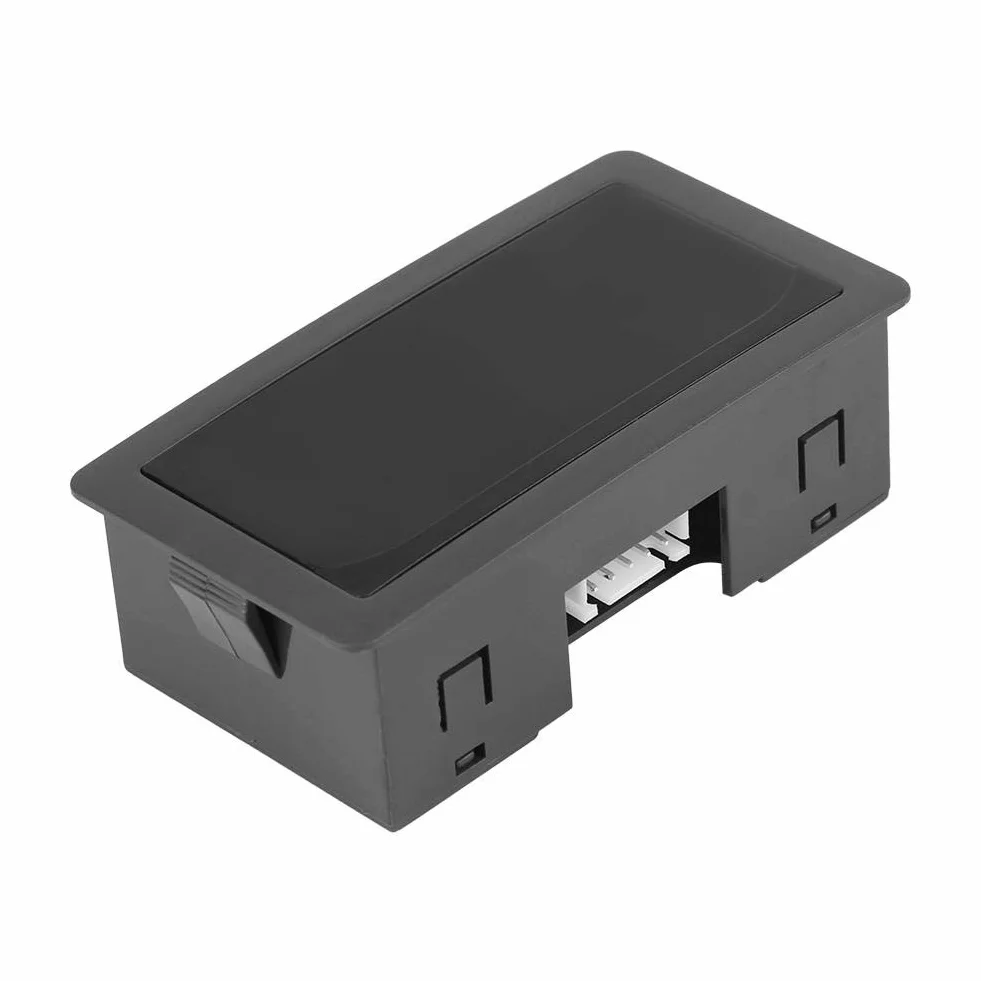 Tachometr, Fydun 4 cyfrowy czerwony / niebieski tachometr LED RPM prędkościomierz + czujnik zbliżeniowy holu NPN (czerwony)