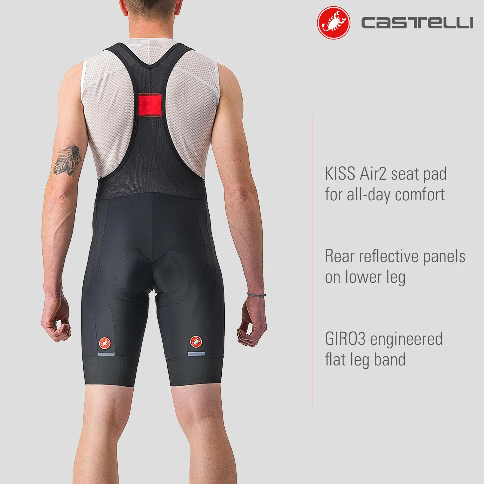 CASTELLI Wejście 2 Bibshort - Szorty Mężczyźni