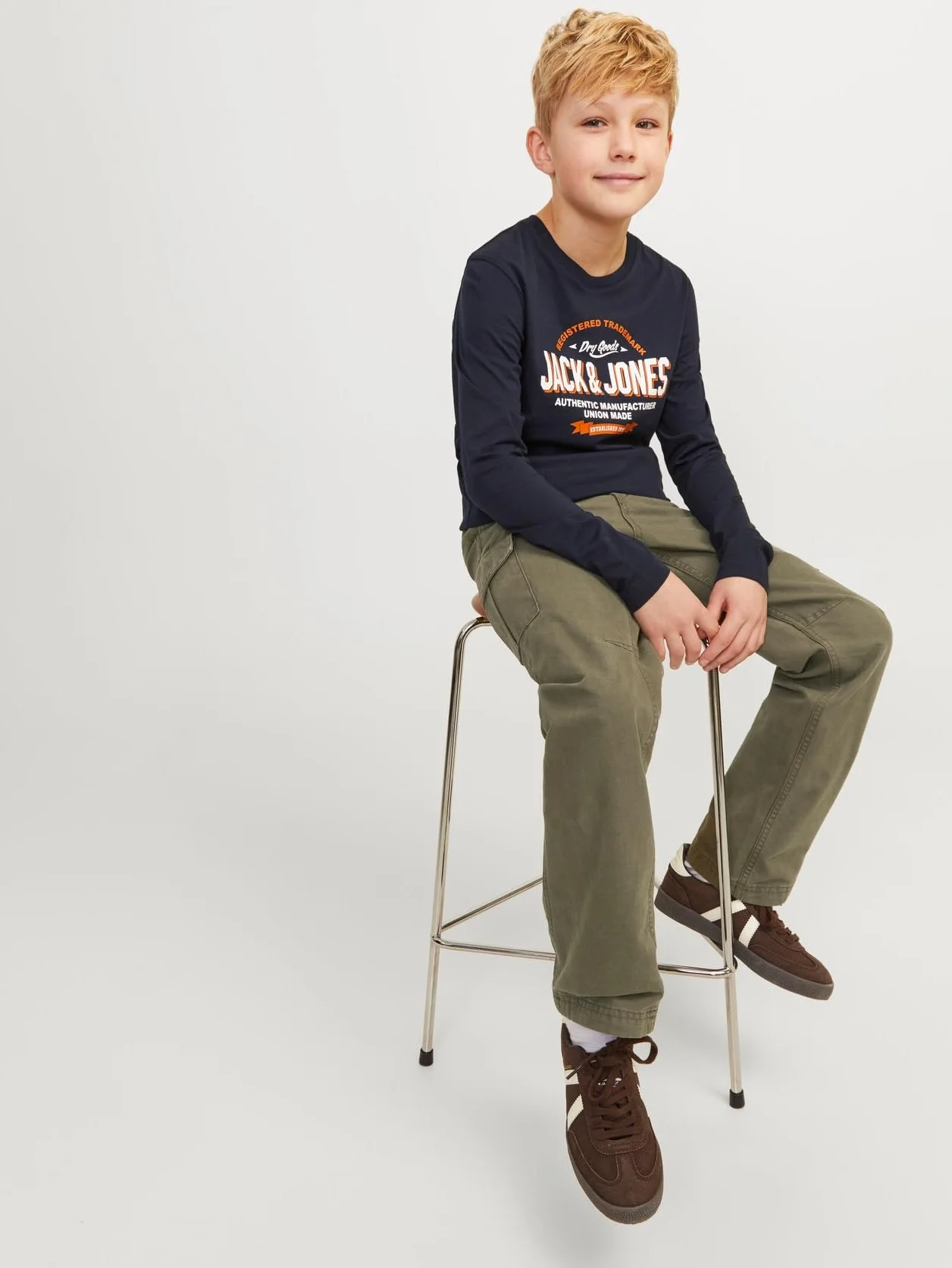 JACK & JONES Jpstkane Jjbarkley Cargo Pant Noos Jnr - bojówki Chłopcy