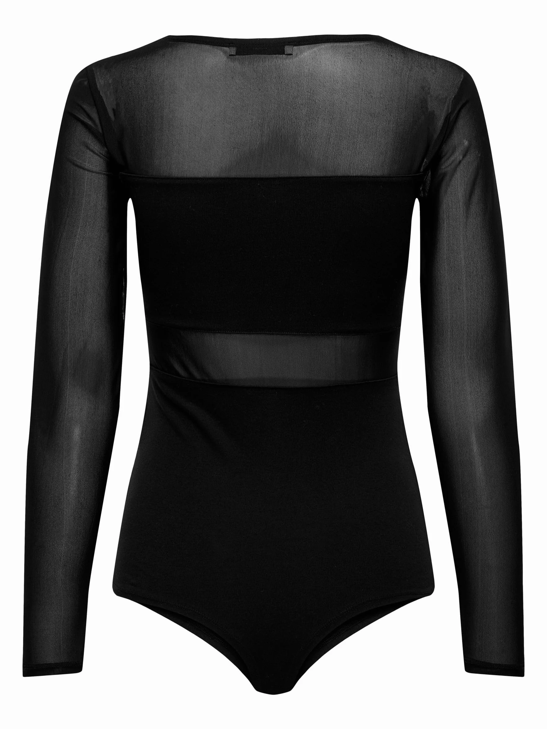 ONLY Damskie body Onlesther L/S Mesh Bodystocking JRS Body czarny M