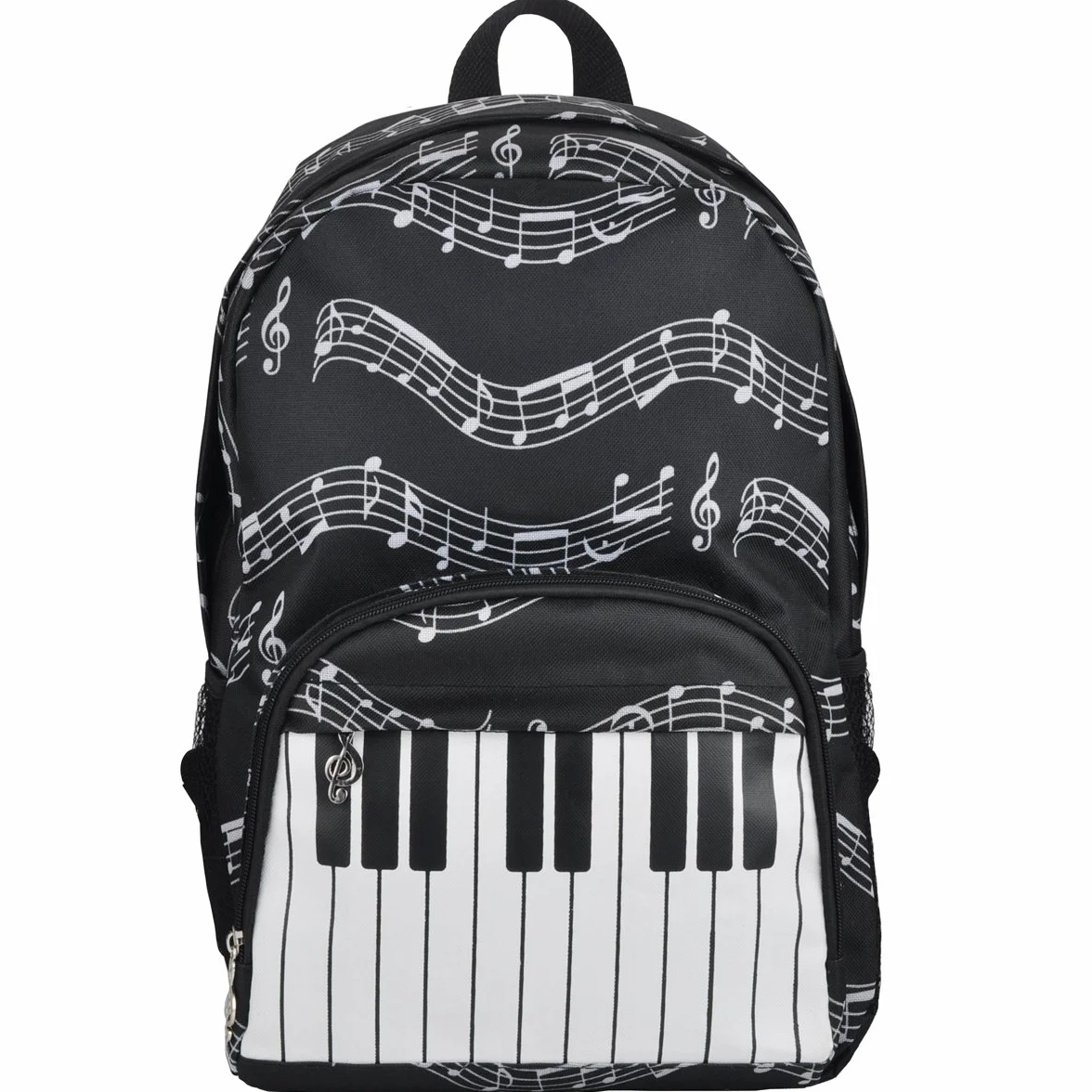 Punk Plecak szkolny Oxford Czarny Keyboard