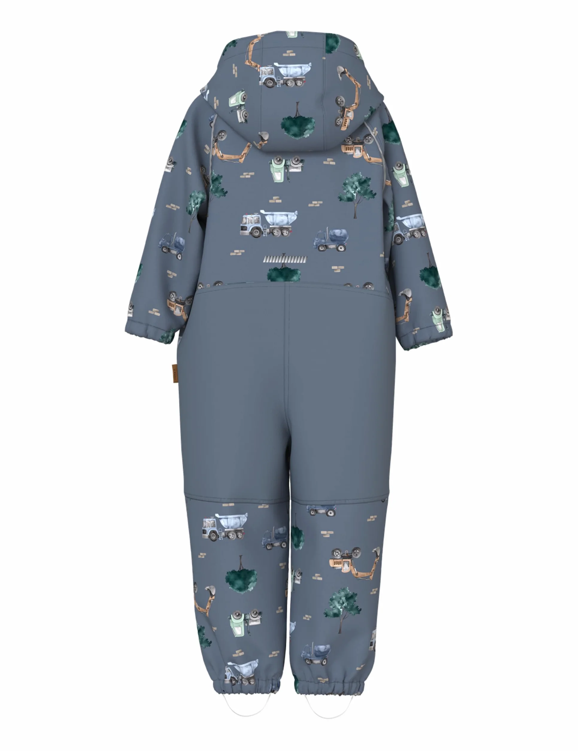Nmmalfa08 Softshell Suit AOP 1Fo Noos, flint stone, 92