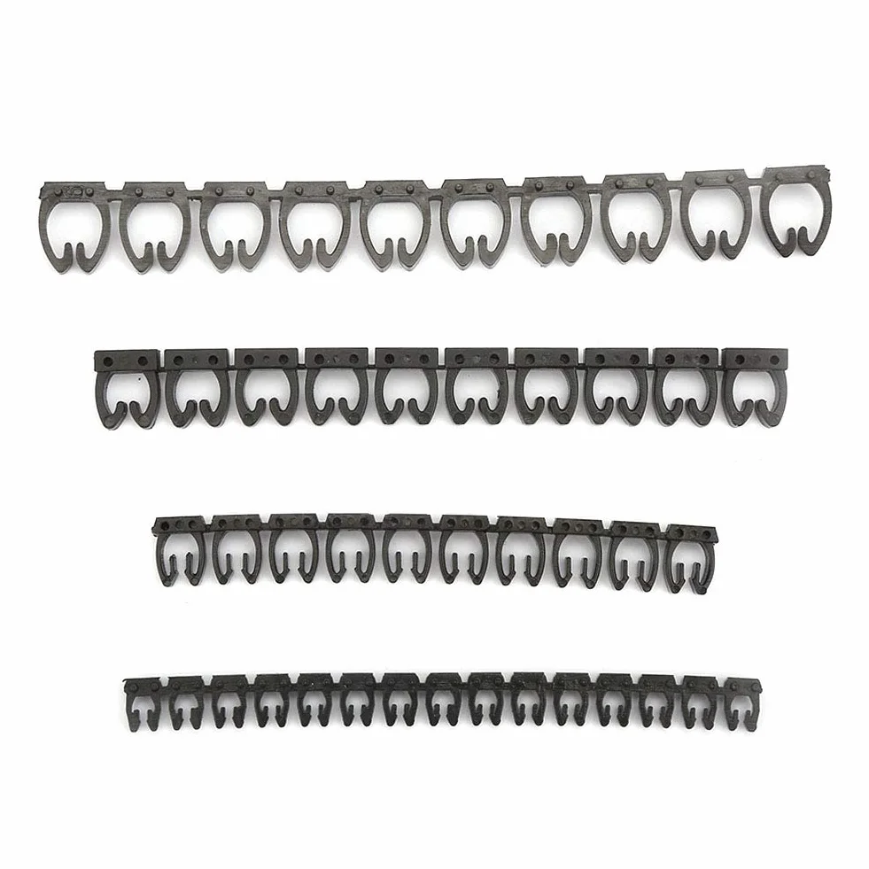 Akozon C-Shaped Coded Clip na plastikowym kablu Identyfikacja Przewodu Przewodu Oznacznik do kabla Kolorowa cyfrowa etykieta z przewodem cyfrowym (1,5 mm²)
