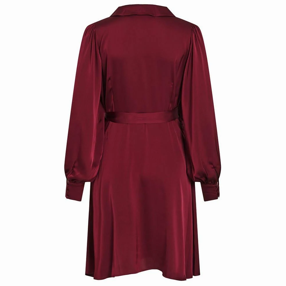 Vila Sukienka Kobiety Vienna Ravenna L/S Short Wrap Dress-noos