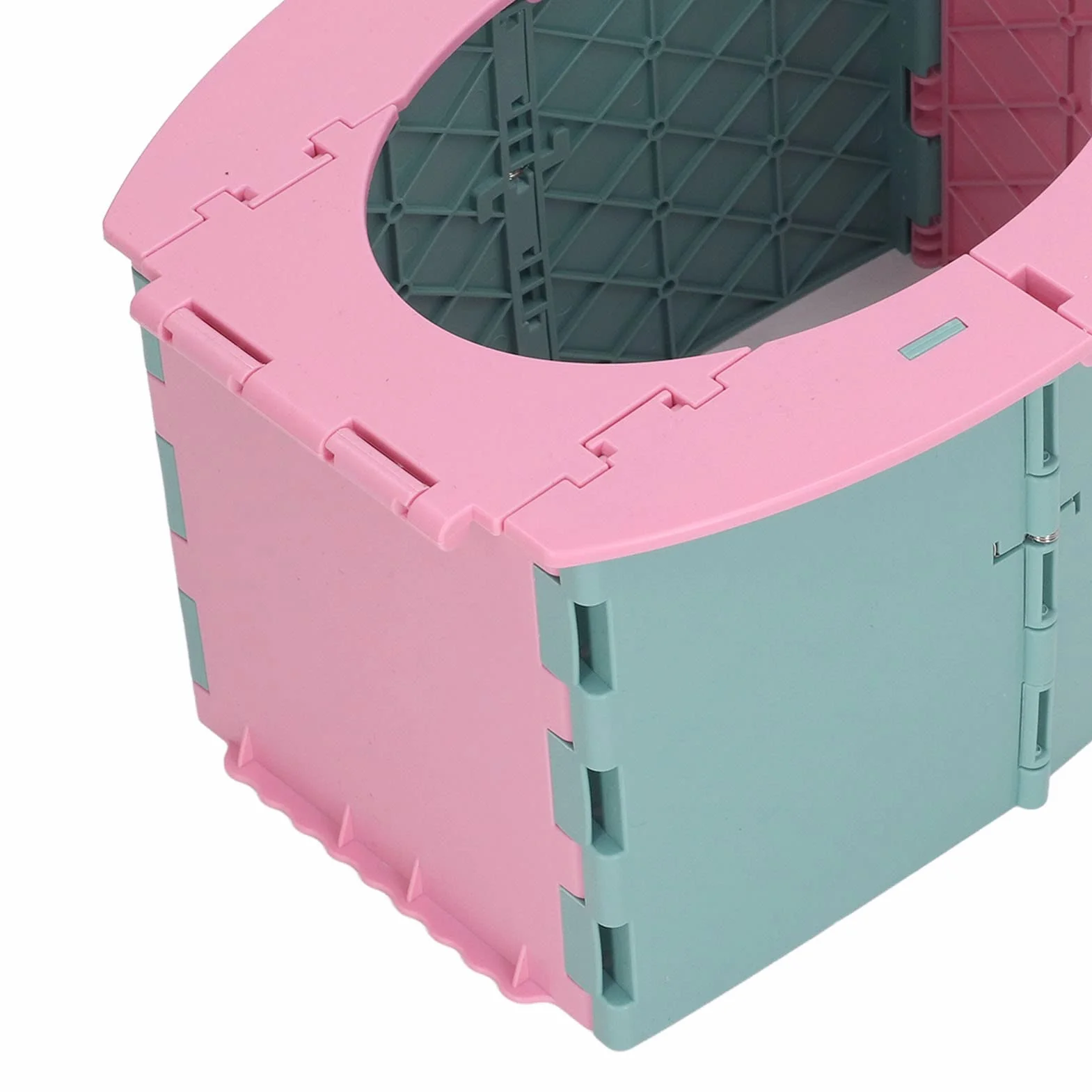 Pottler Nocnik Portable Easy Training Baby Bbé Szukam Podróży Obozowych PP PP Materiał na Duże Odległości (zielony różowy)