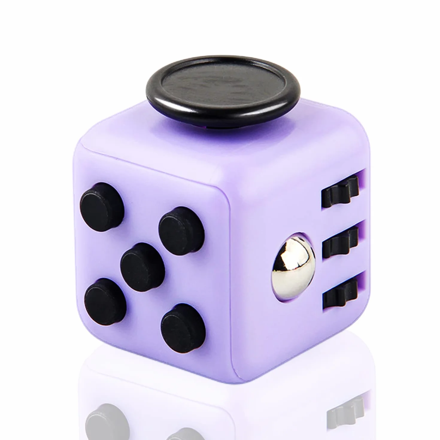 Fioletowa zabawka antystresowa Fidget Cube Lęk Fidget Zabawka na palce z 6 różnymi funkcjami spędzania czasu na biurze w klasie prezent dla dorosłych i dzieci