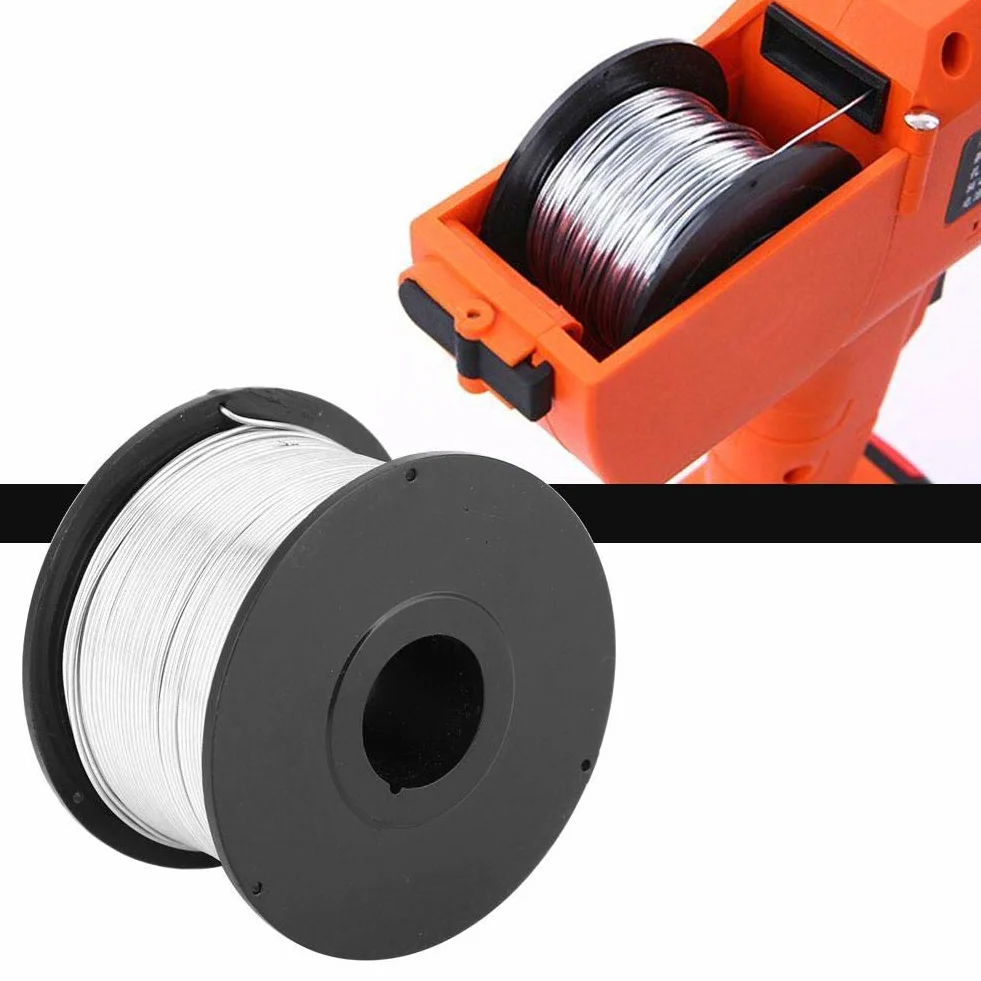 4 szt. stalowy drut wiążący drut ze stali nierdzewnej, drut stalowy do automatycznego spajania średnica drutu 0,8 mm, długość drutu 110 m