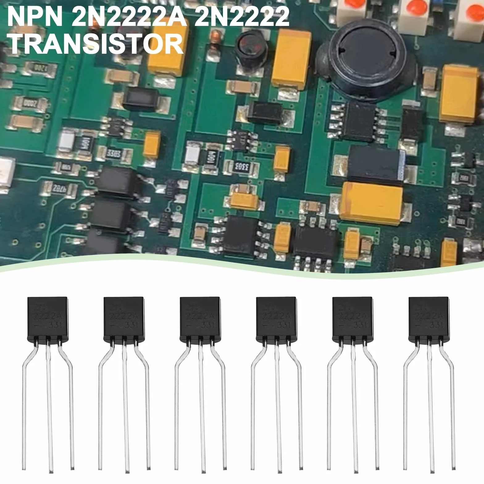 The Lord of the Tools Tranzystor mocy NPN 2N2222A 2N2222 40 V 0,6 A 0,625 W TO92 kompatybilny z Arduinos kompatybilny z R-aspberry Pi czarny