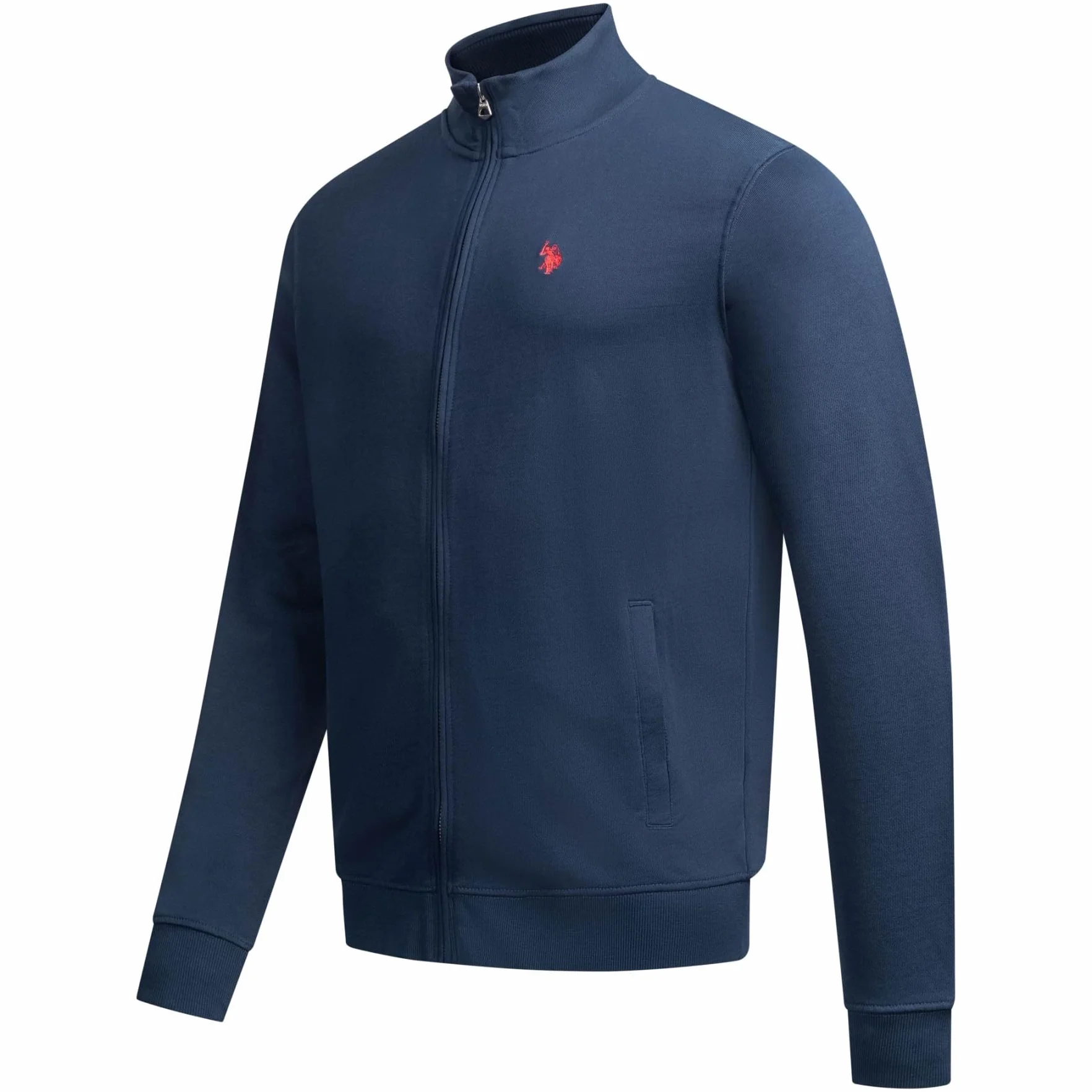 U.S. POLO ASSN. Męska bluza bawełniana z długim rękawem stójką P020