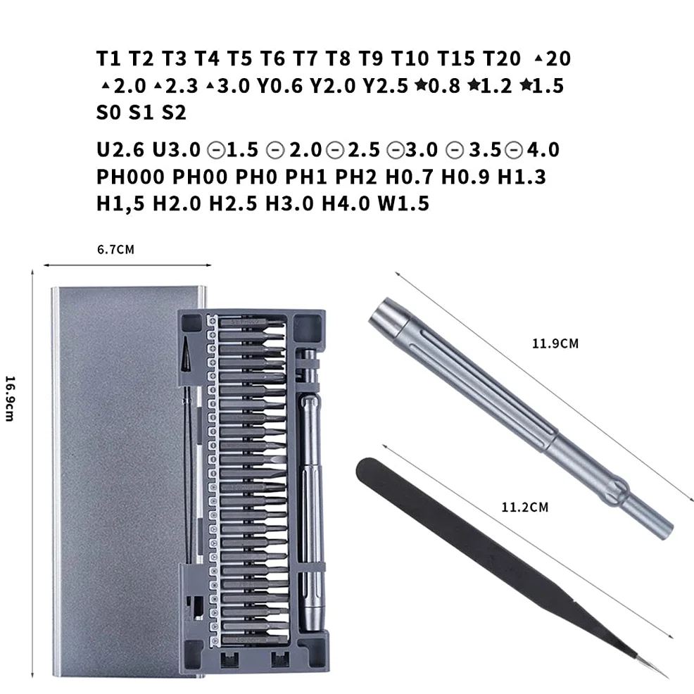 Zestaw precyzyjnych śrubokrętów, miniaturowy magnetyczny zestaw śrubokrętów 50 w 1 Zestaw śrubokrętów Zestaw narzędzi naprawczych do telefonów komórkowych, komputerów, laptopów, zegarków, komputerów