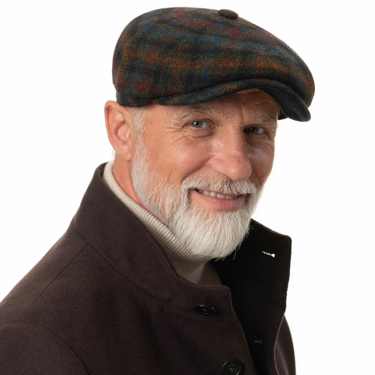 Stetson Hatteras Haworth Wool płaska czapka z daszkiem czapka balonowa męska – Made in The EU z daszkiem, na jesień, zimę, jesień i zimę