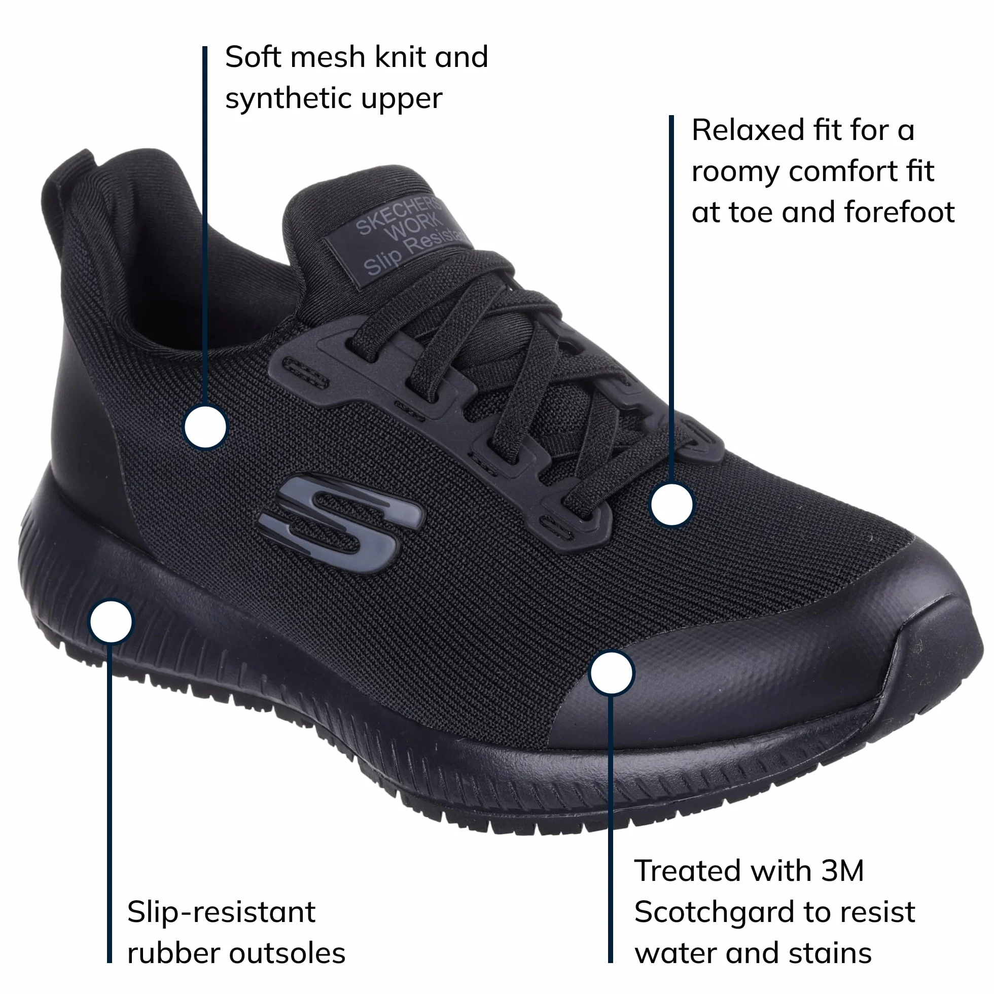 Skechers Damskie buty Squad Sr Food Service