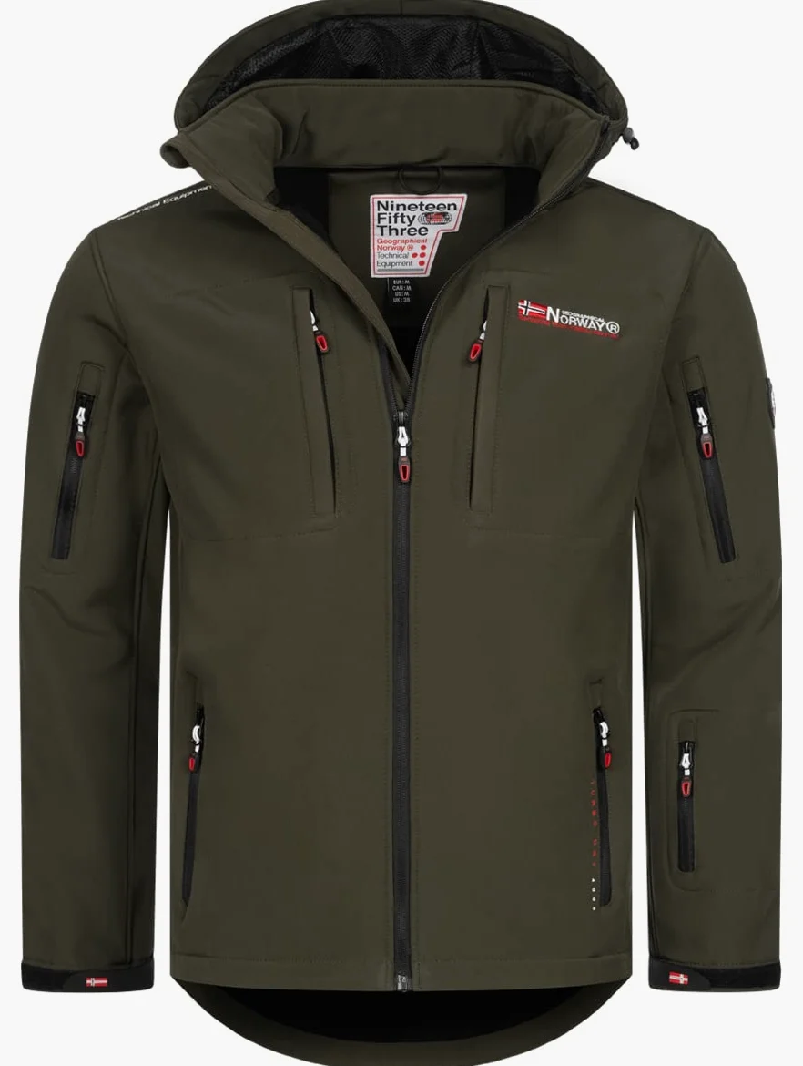 Geographical Norway Męska kurtka na jesień i zimę, softshell, kurtka przejściowa, przeciwdeszczowa