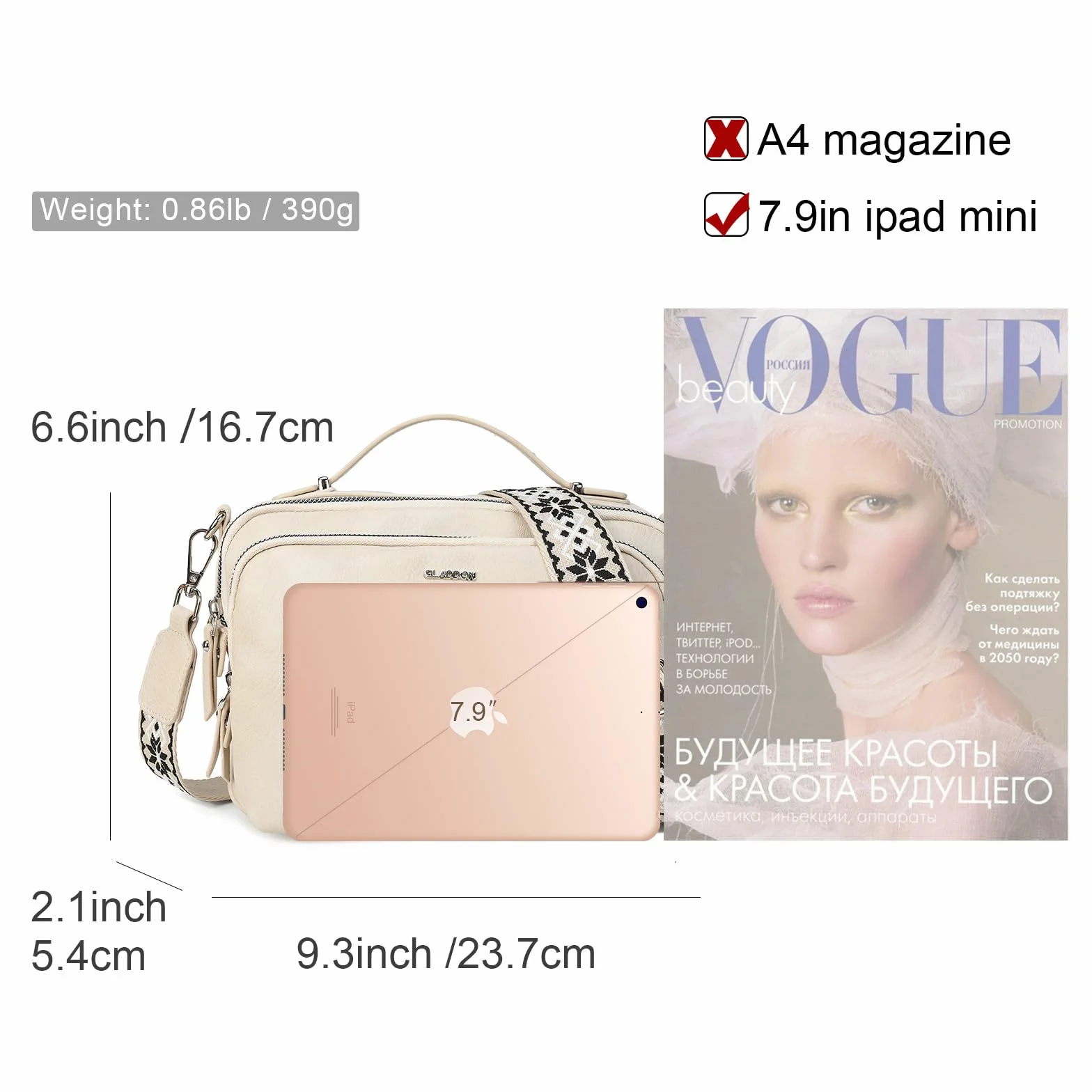 Gladdon Torba na ramię damska, torba na ramię z zamkiem błyskawicznym, torebka crossbody, mała, damska