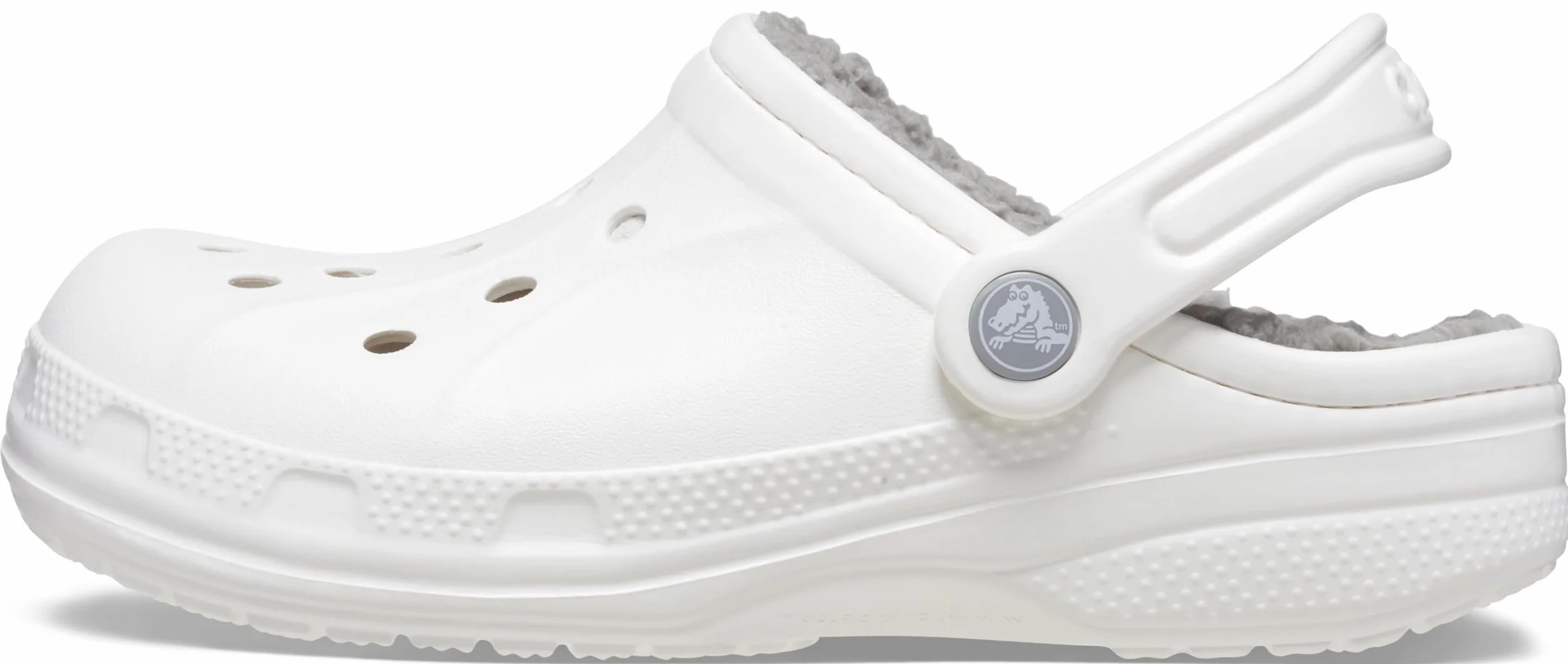 Crocs Unisex Ralen Clog z podszewką K, Biały jasnoszary, 6/7 UK Child