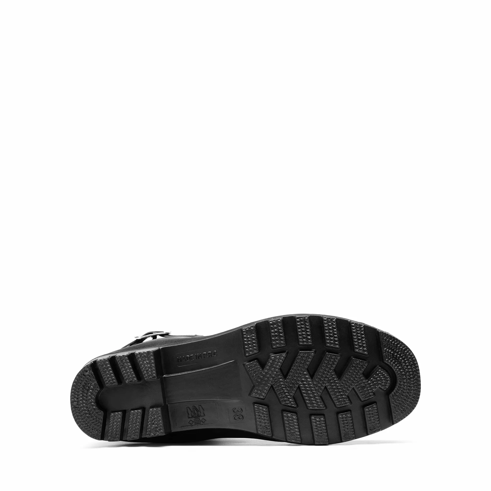 DREAM PAIRS Damskie buty kowbojskie westernowe do połowy łydki okrągły nosek masywny obcas