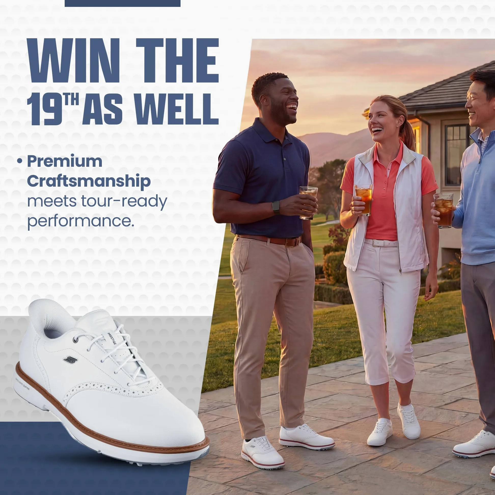 Skechers Mężczyźni Go Golf Prestige SlAdidasy