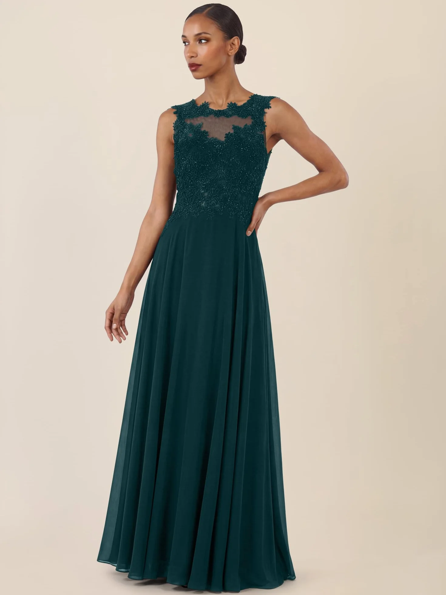 APART Fashion Sukienka wieczorowa, ciemnozielony, 38
