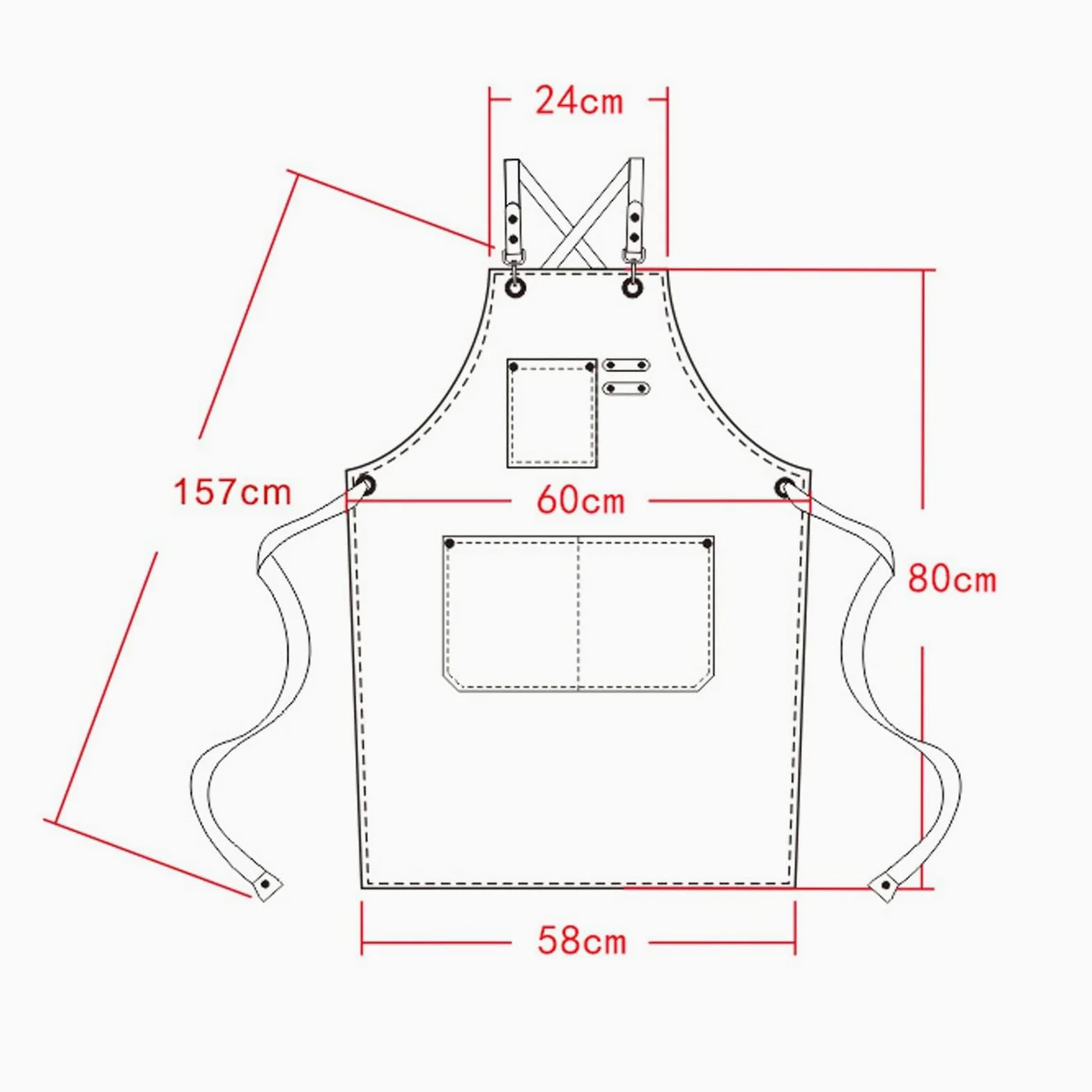 Fartuch szefa kuchni ， Fartuch Denim Bib Fartuch warsztatowy, fartuch narzędziowy, fartuch płócienny dla mężczyzn, odzież robocza Heavy Duty - fartuch narzędziowy