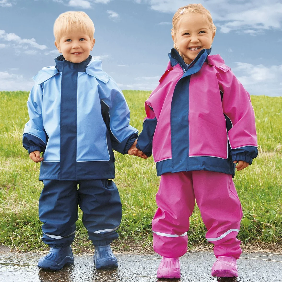 Playshoes Uniseks Fleece' Dziecięce Spodnie Przeciwdeszczowe, Różowy, 140