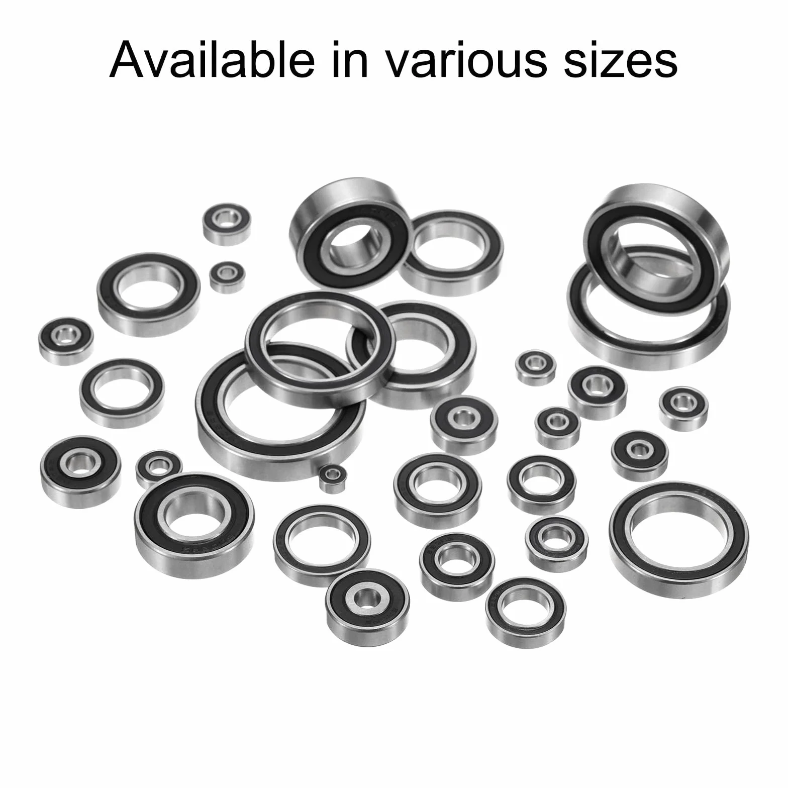 QUARKZMAN 10 sztuk łożysk 697-2RS 7x17x5mm, miniaturowe łożysko kulkowe ze stali chromowanej z podwójną gumową uszczelką, smaruje, P6 (ABEC 3)