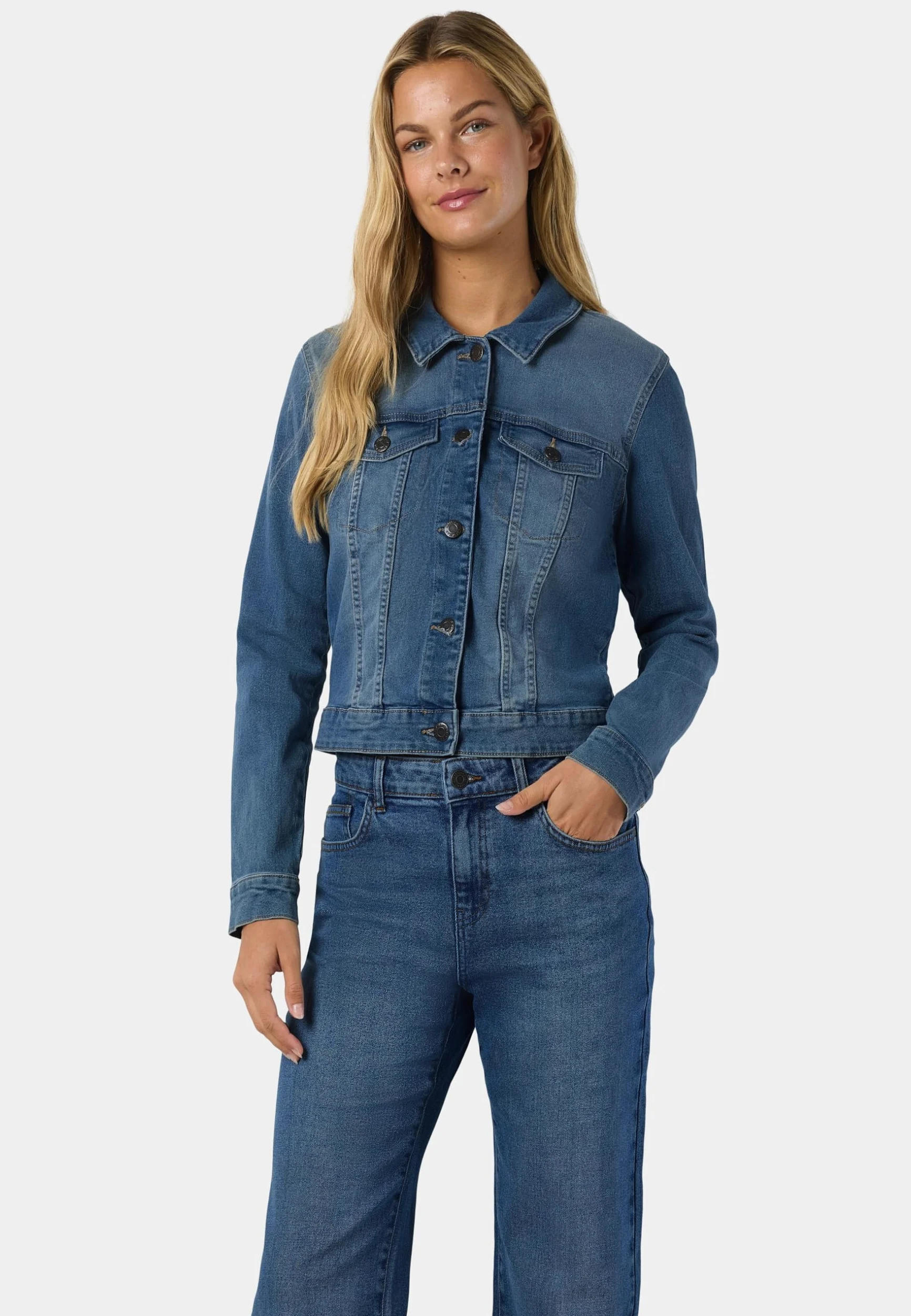 Noisy may kurtka jeansowa panie NMDEBRA LS DENIM JACKET NOOS