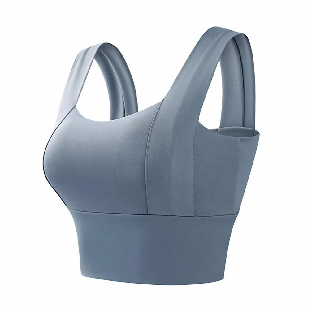 Biustonosze sportowe Kobiety Biustonosz do jogi Kamizelka Bielizna Bralette Bezszwowy top dla kobiet Athletic Running Gym High Impact Push Up Training (kolor: niebieski, rozmiar: kod M) (kod niebiesk