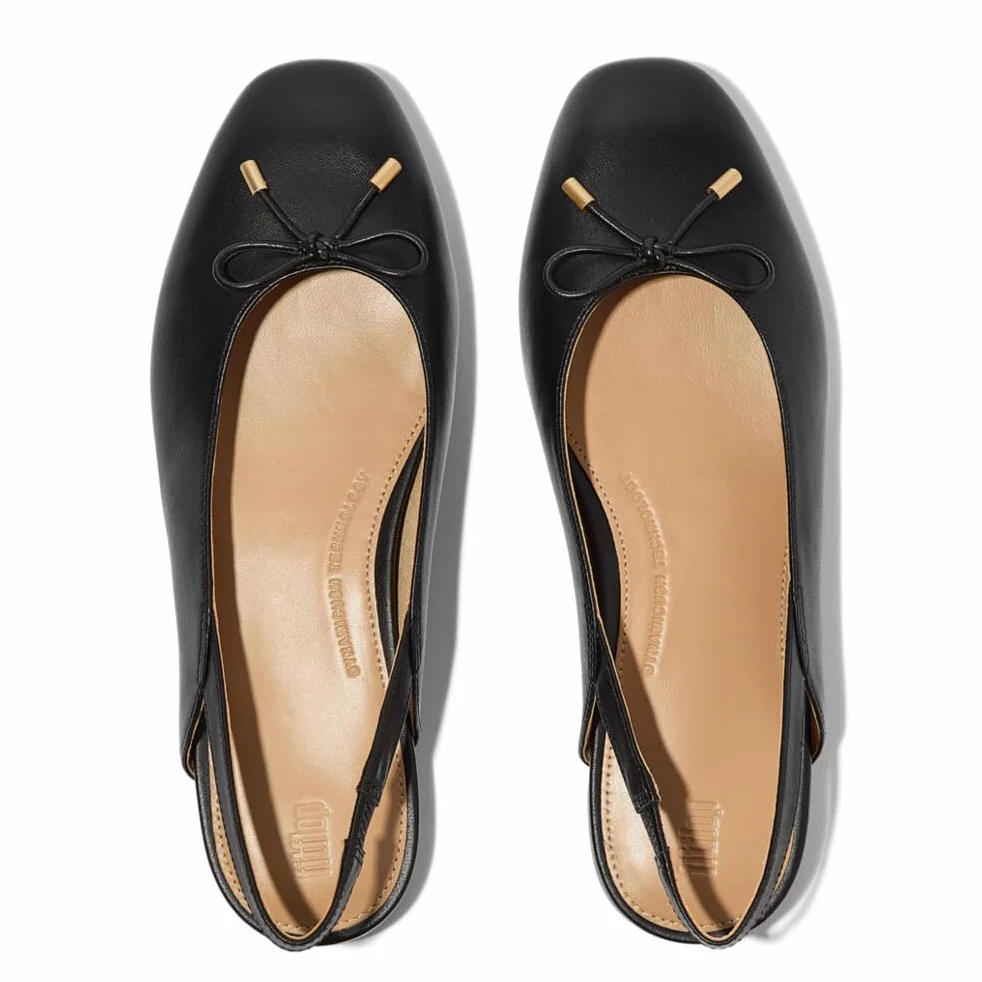 Fitflop Kobiety Delicato Bow Leather SlingbacksBalerinki