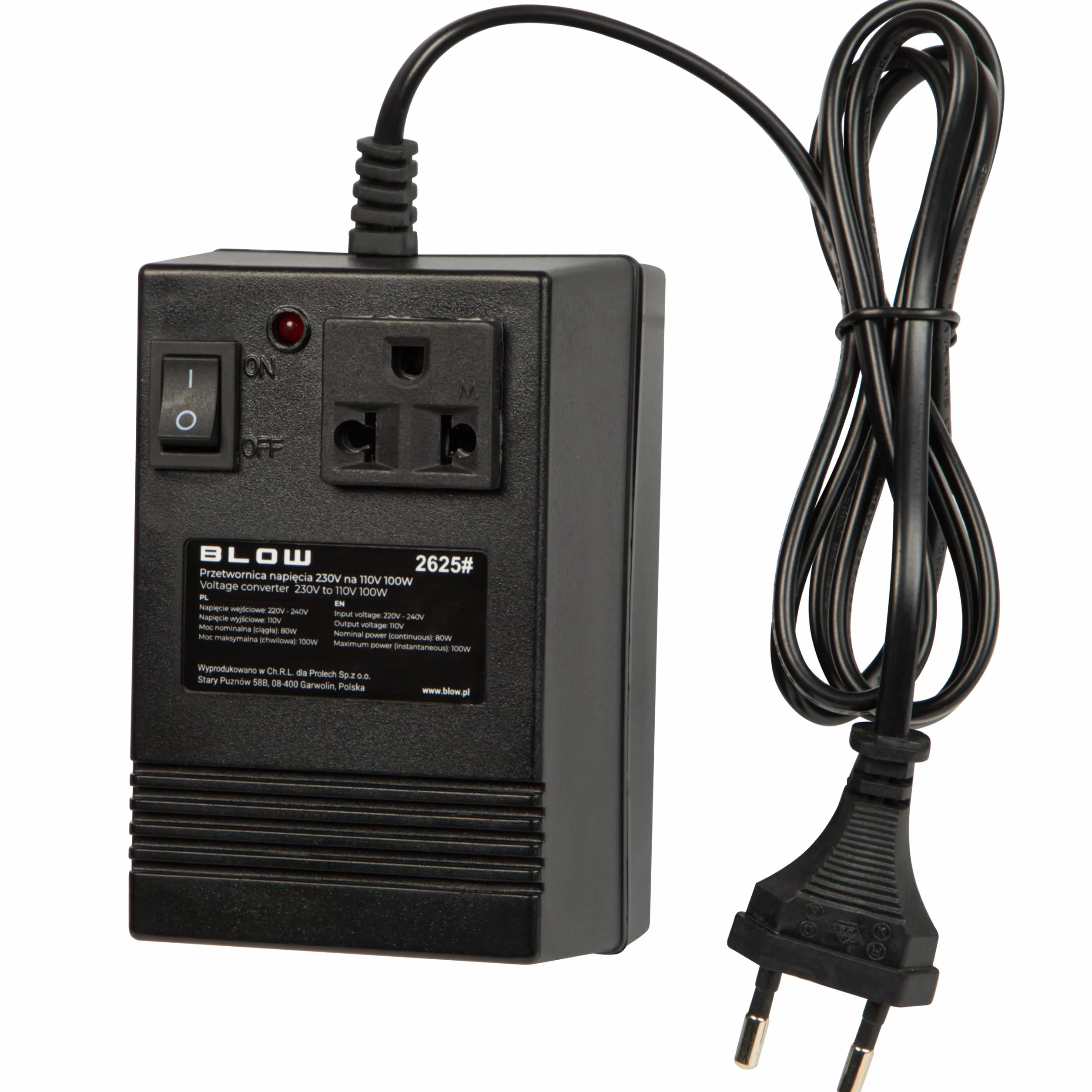 BLOW PRZETWORNICA NAPIĘCIA 230V na 110V 100WUSA