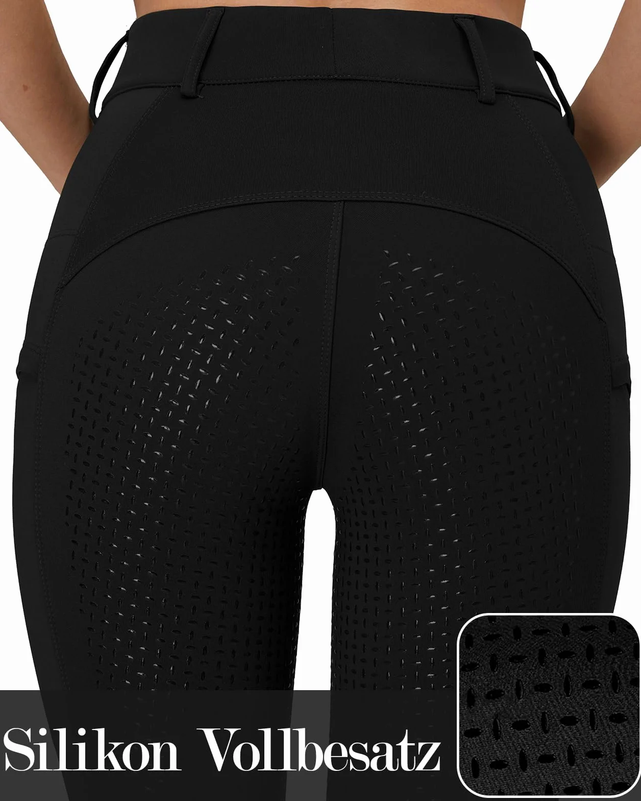 Damskie legginsy do jazdy konnej, pełne siedzisko, silikonowe, damskie rajstopy, spodnie jeździeckie z kieszeniami na telefon