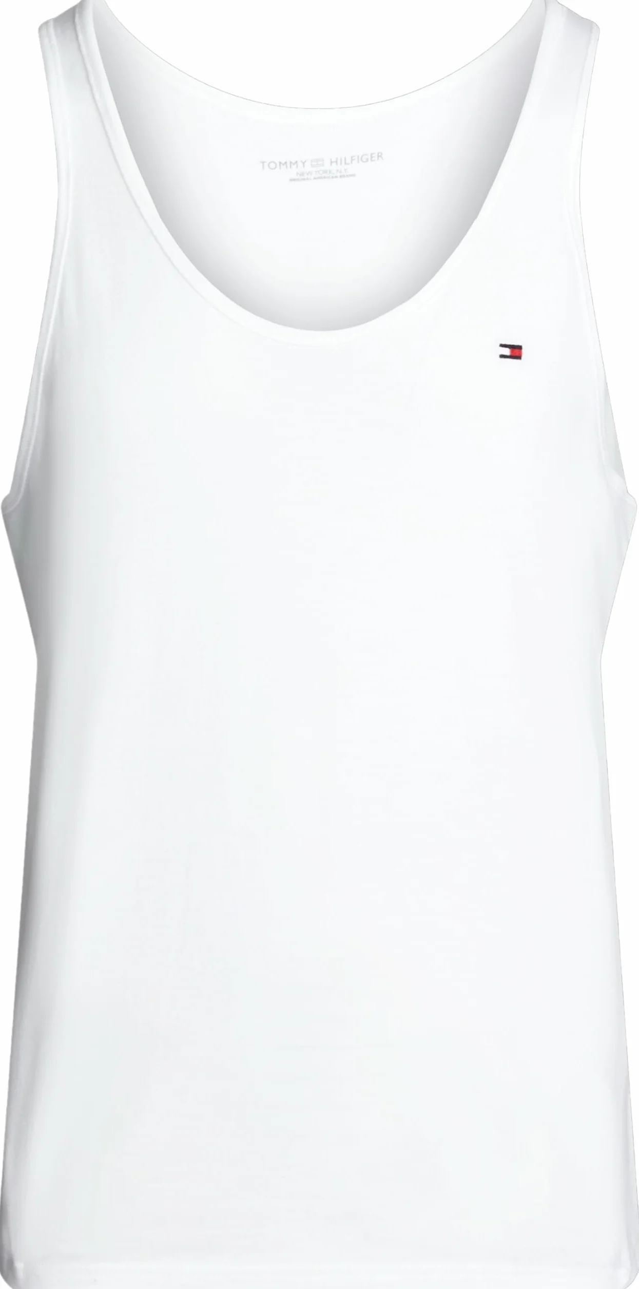 Tommy Hilfiger Męskie podkoszulki z okrągłym dekoltem, 3-pak, Biały (biały/biały/biały), L