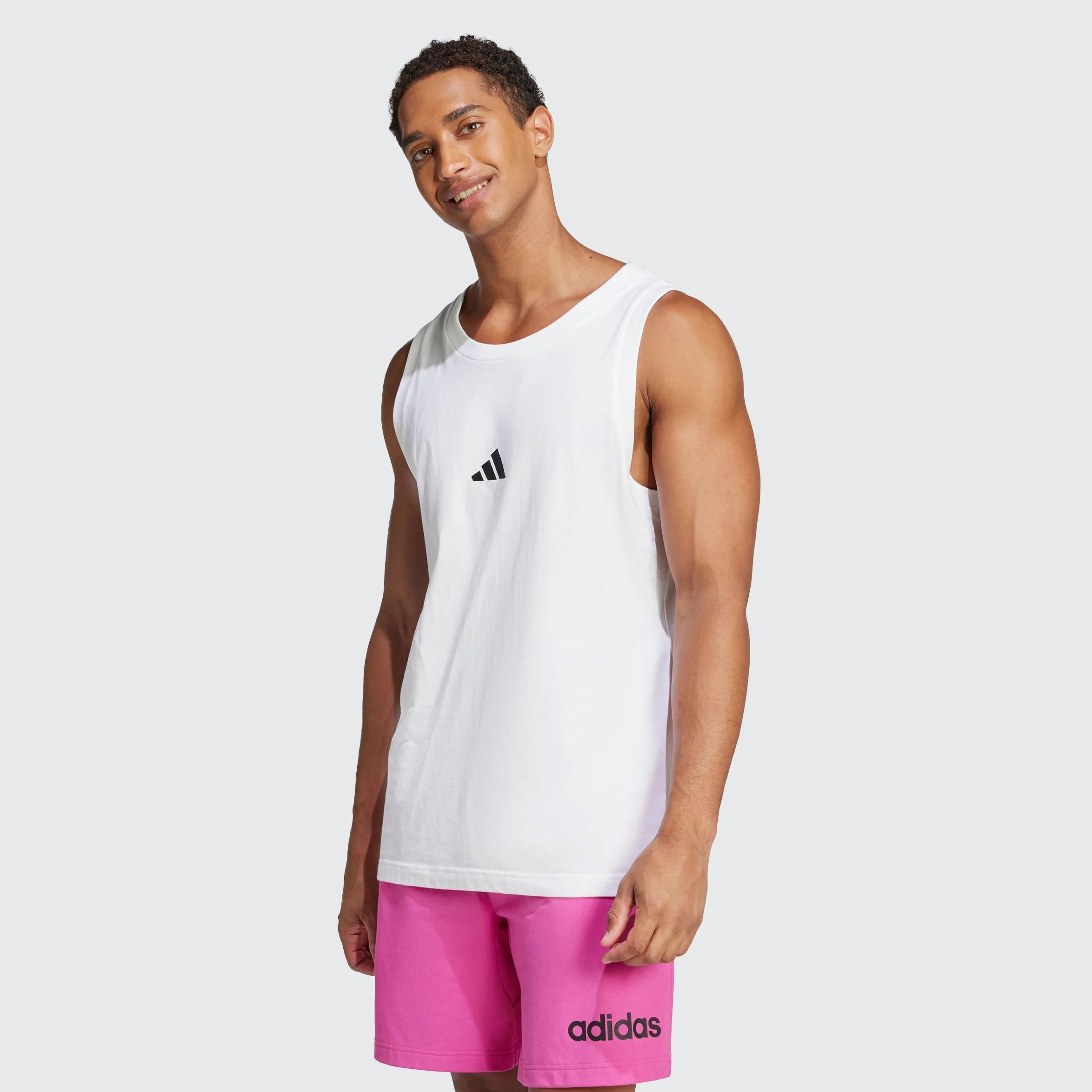 adidas Koszulka Mężczyźni ESSENTIALS SMALL LOGO SINGLE JERSEY TANK TOP