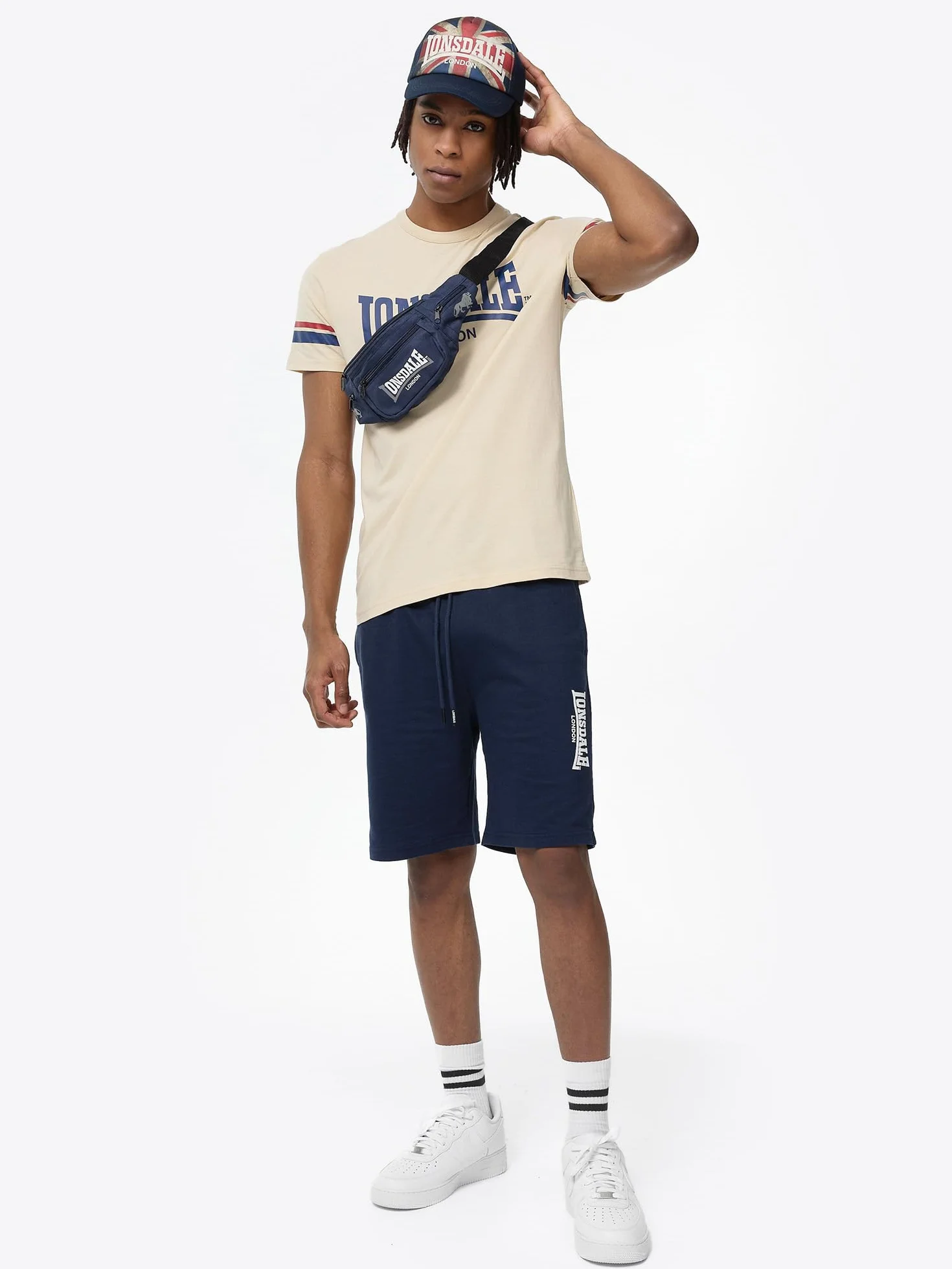 Lonsdale Hip Bag One Size Navy/Grey/White, granatowy/szary/bia?y, Einheitsgröße, nerka