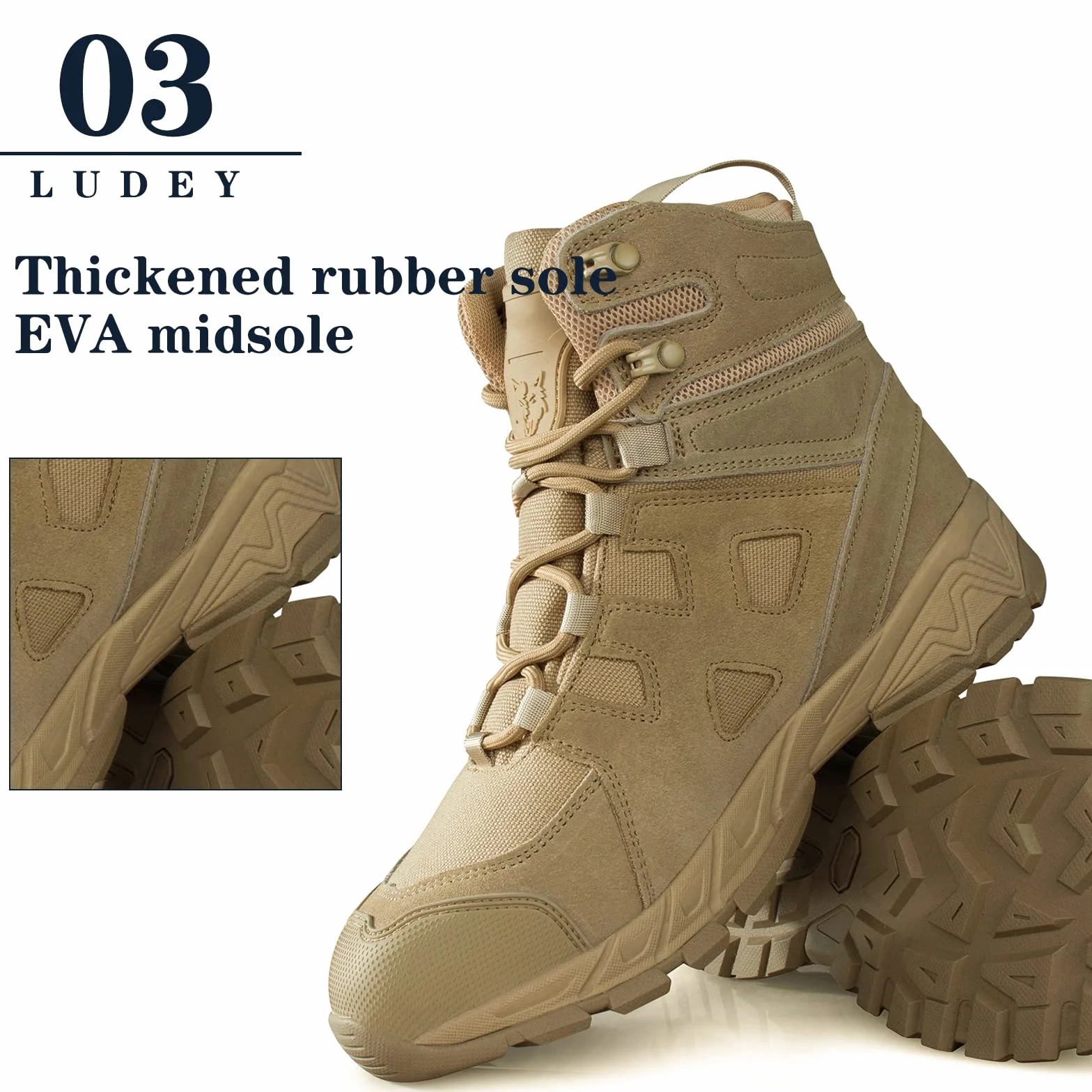 Buty Wojskowe dla Mężczyzn - Taktyczne, Bojowe, Antypoślizgowe, Policyjne, Patrolowe, Outdoor, Podróżne, Robocze, Trekkingowe, Biegowe
