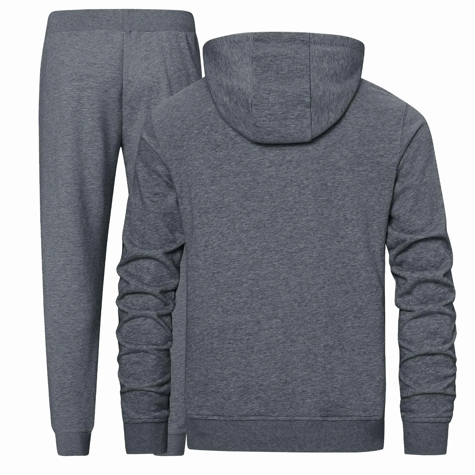 W JIANWANG Męski dres treningowy, bluza z kapturem, bawełna, dres do joggingu, sportowy, wygodny