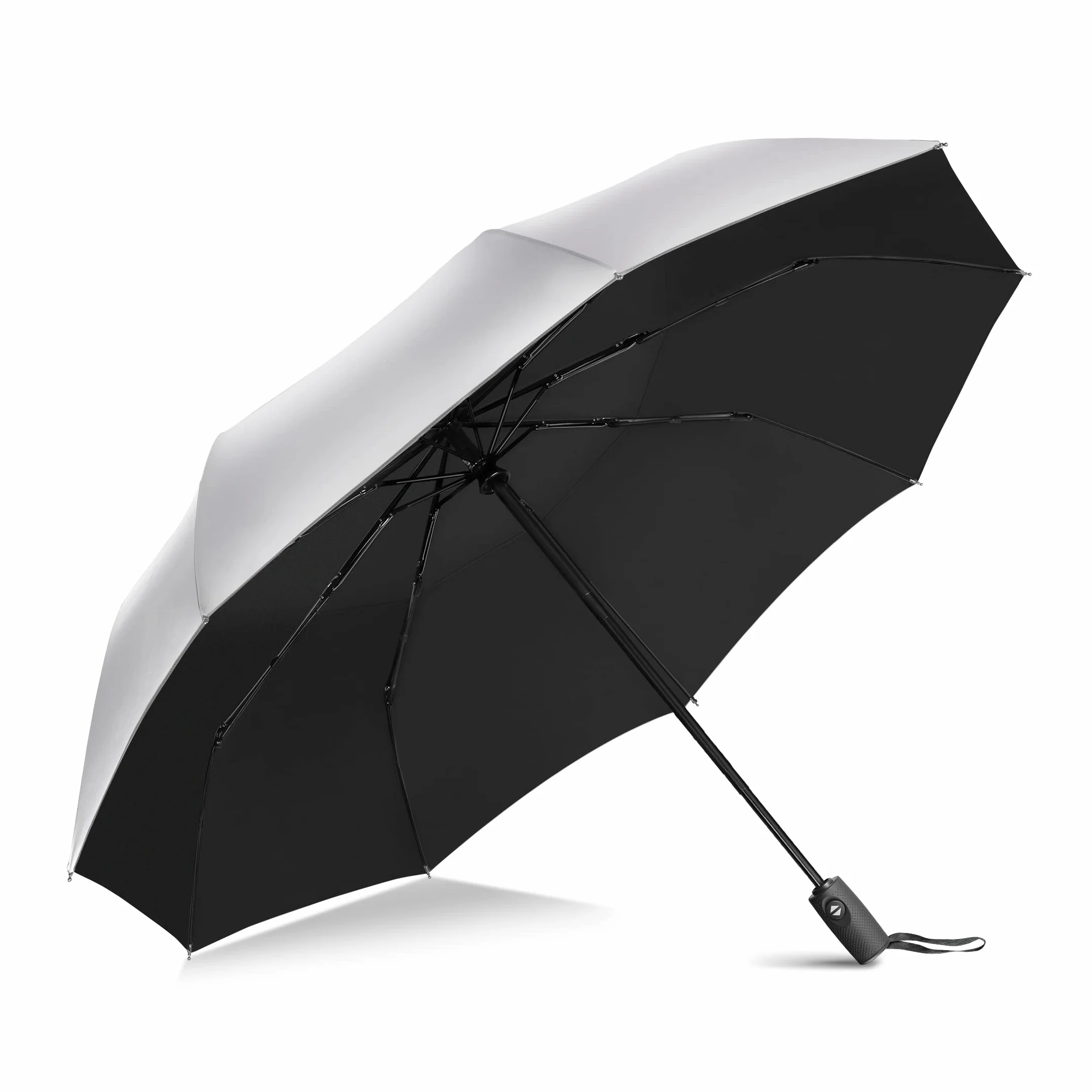 ZOMAKE Parasol Przeciwsłoneczny,Parasol z Ochroną UV UPF 50+,Automatyczny Parasolka do Samodzielnego Otwierania i Zamykania,Mały Parasolka z Powłoką Srebrną,Kompaktowy dla Kobiet,Mężczyzn i Rodziny