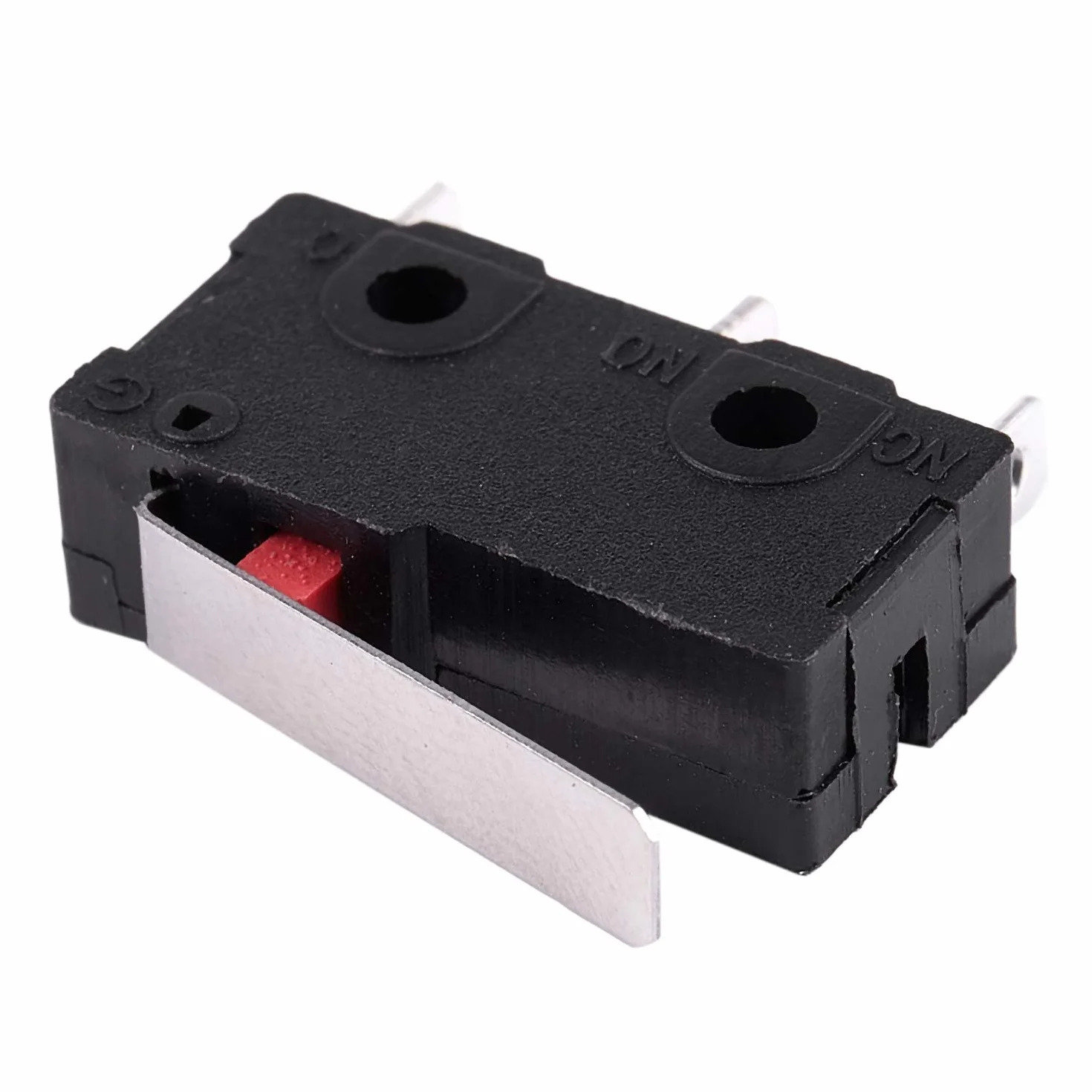 20 sztuk AC 125 V 250 V 5 A SPDT 3-pinowy wyłącznik krańcowy z tworzywa sztucznego czarny + srebrny