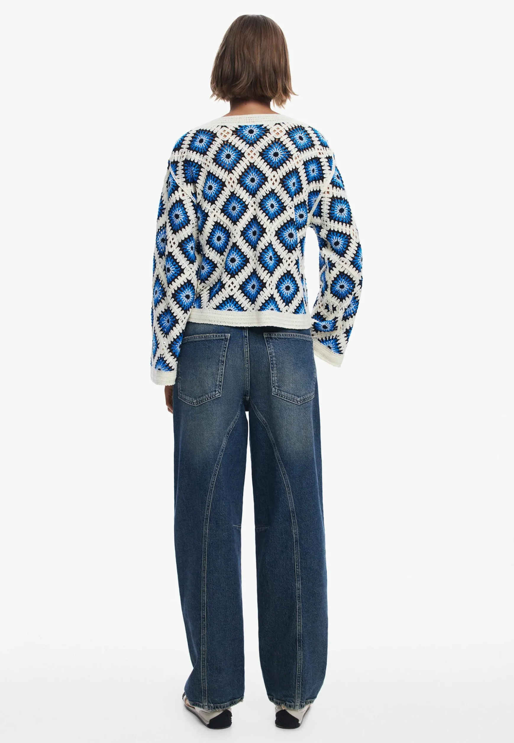 Desigual Bluza damska, Wykończenia materiałowe, S